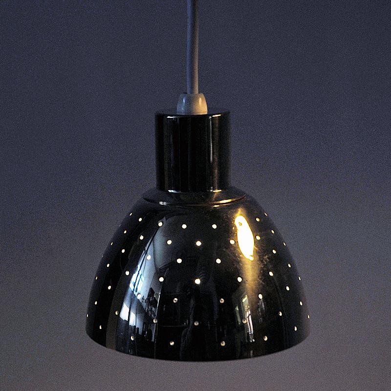 Mid-20th Century Coneshaped Brass Lamp Pendant Pair Florina T618, Hans-Agne Jacobsson, 1960s