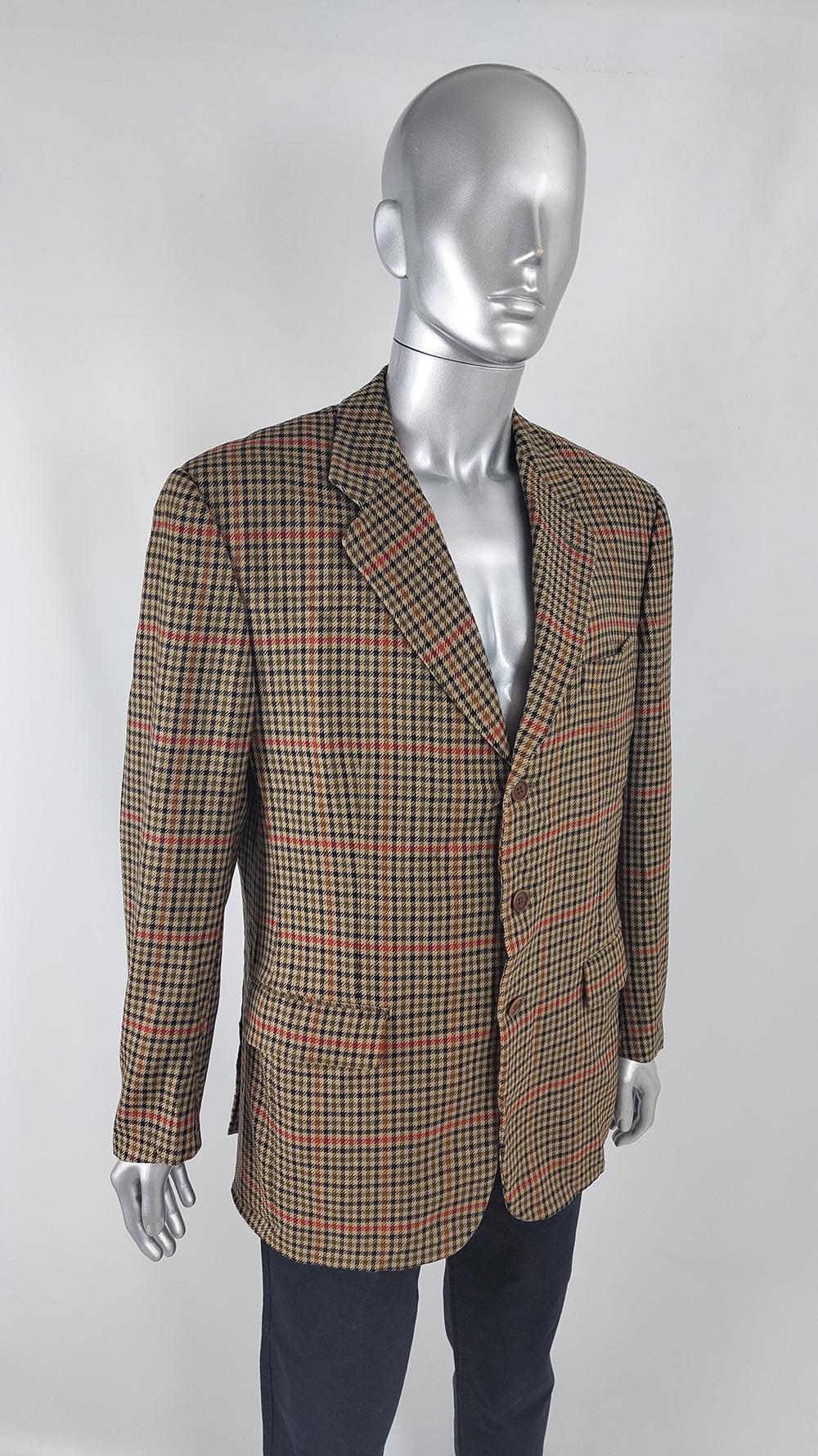 Confar Vintage Mens Italian Virgin Wool Blazer Jacket Sport Coat, 1980s For Sale 2