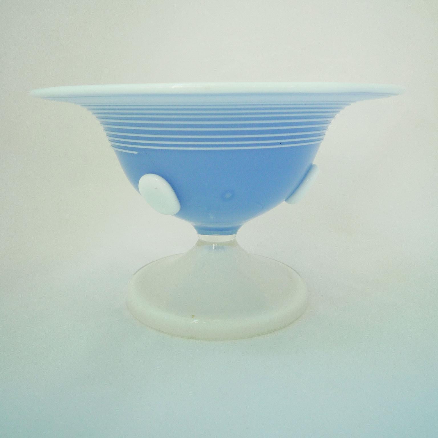 Hand-Crafted Confectionery Bowl Series Tango, Loetz, Powolny, Flashed Glass, 1920s, Art Deco