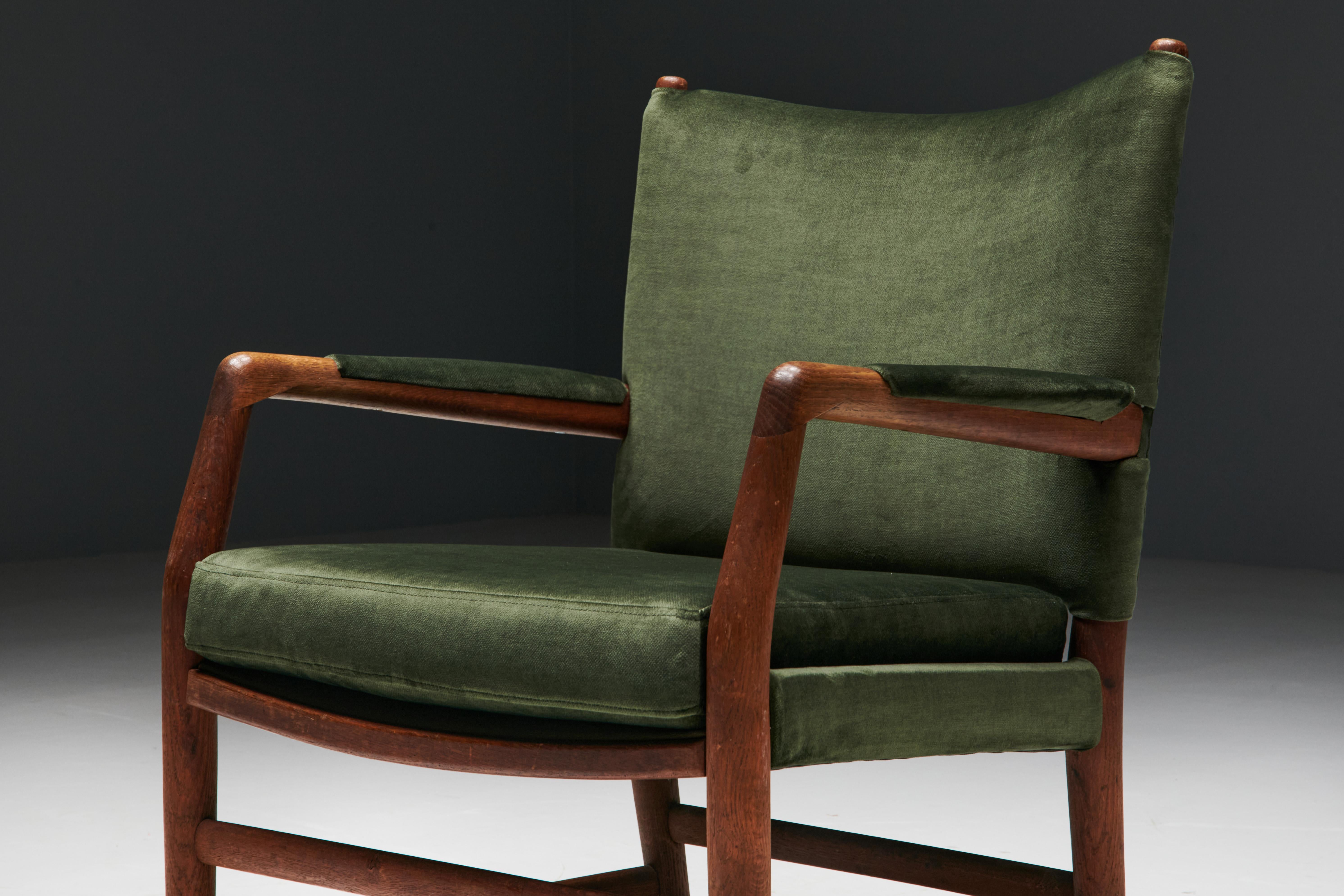 Conference Chairs by Hans J. Wegner for the Aarhus City Hall, Denmark, 1940s For Sale 3