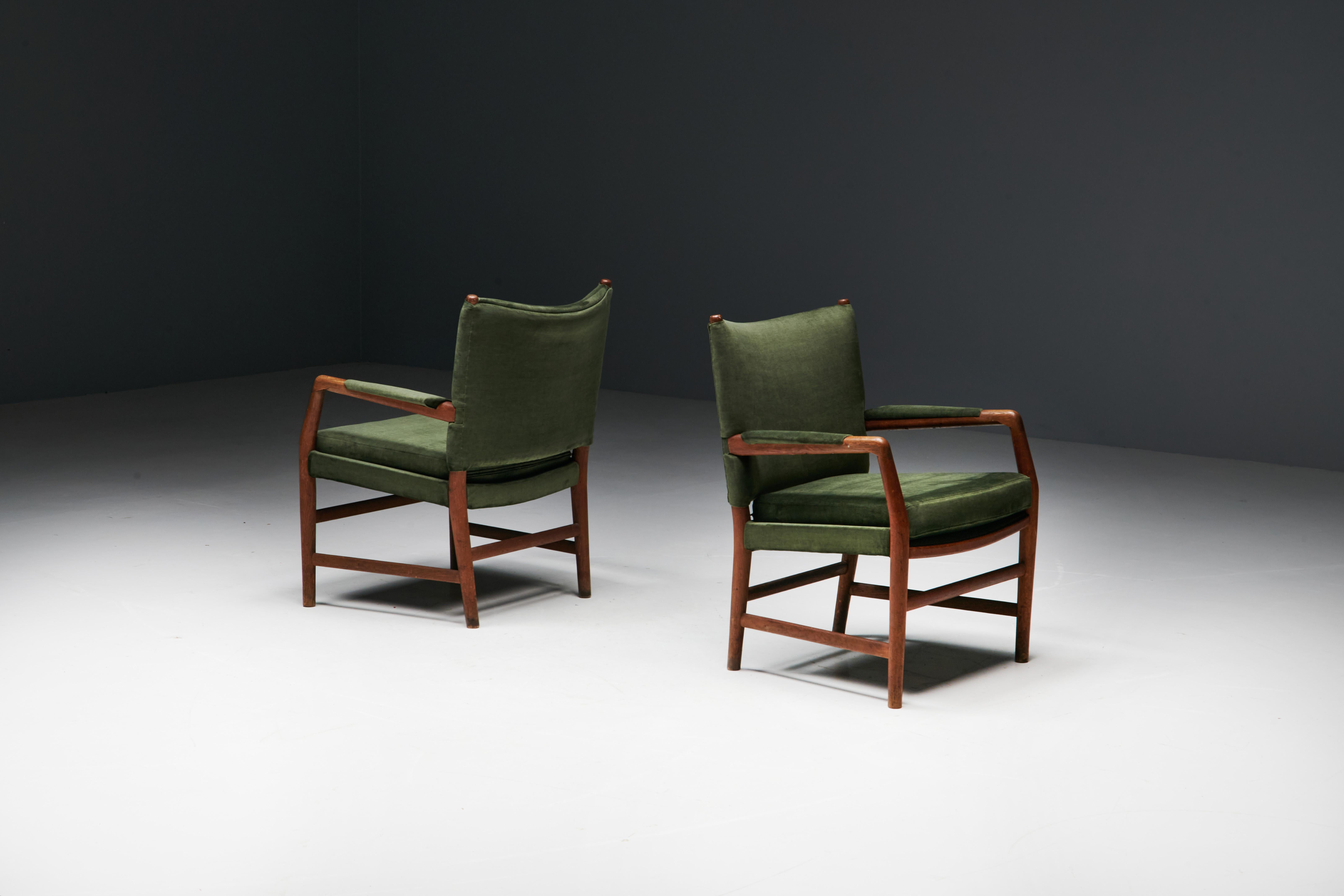 Danish Conference Chairs by Hans J. Wegner for the Aarhus City Hall, Denmark, 1940s For Sale