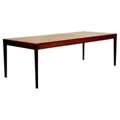 Conference table in rosewood, designed by Finn Juhl, Denmark.