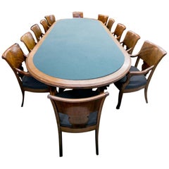 Conference Table with 12 Armchairs