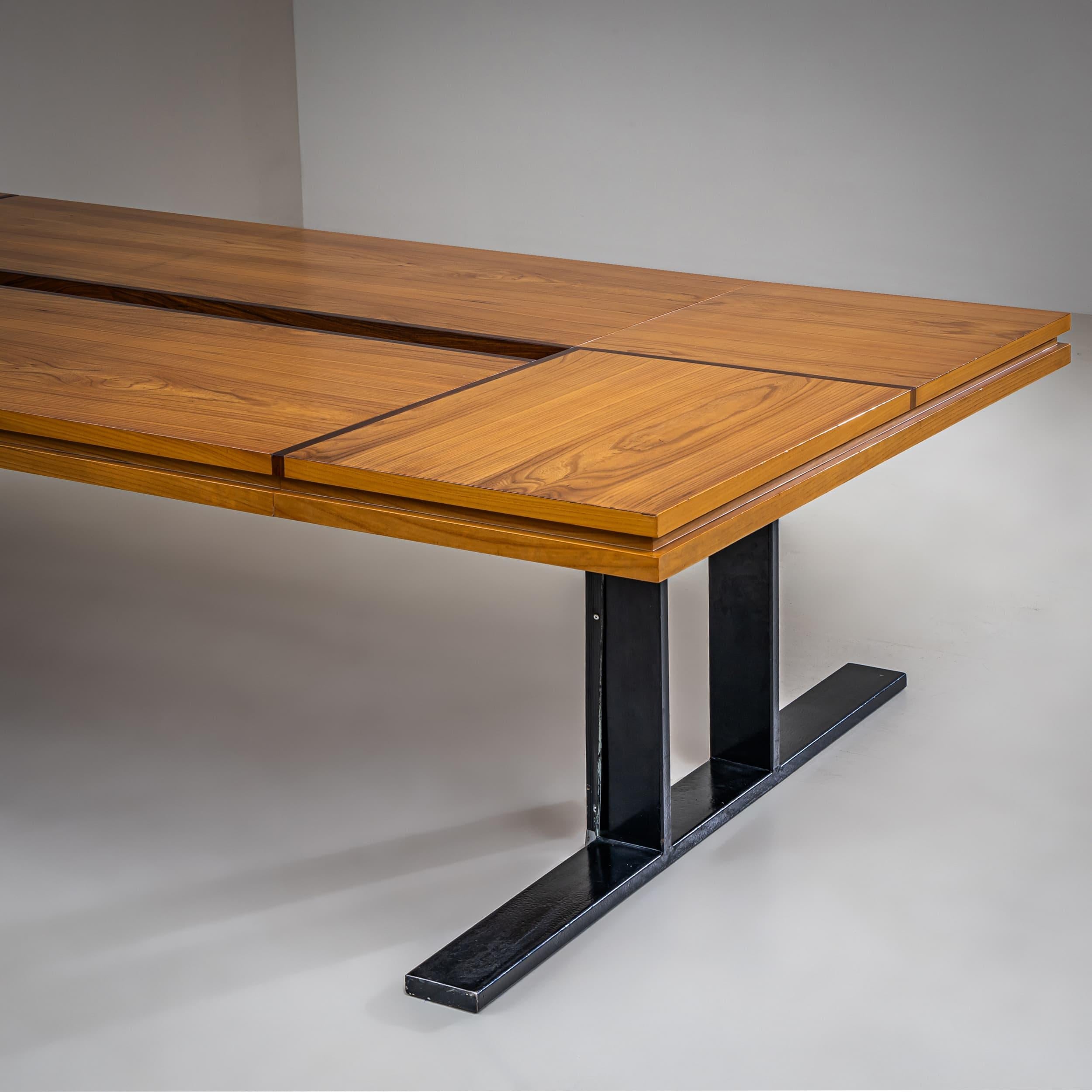 Conference Table with Ten Chairs, Rome, 1960s For Sale 3