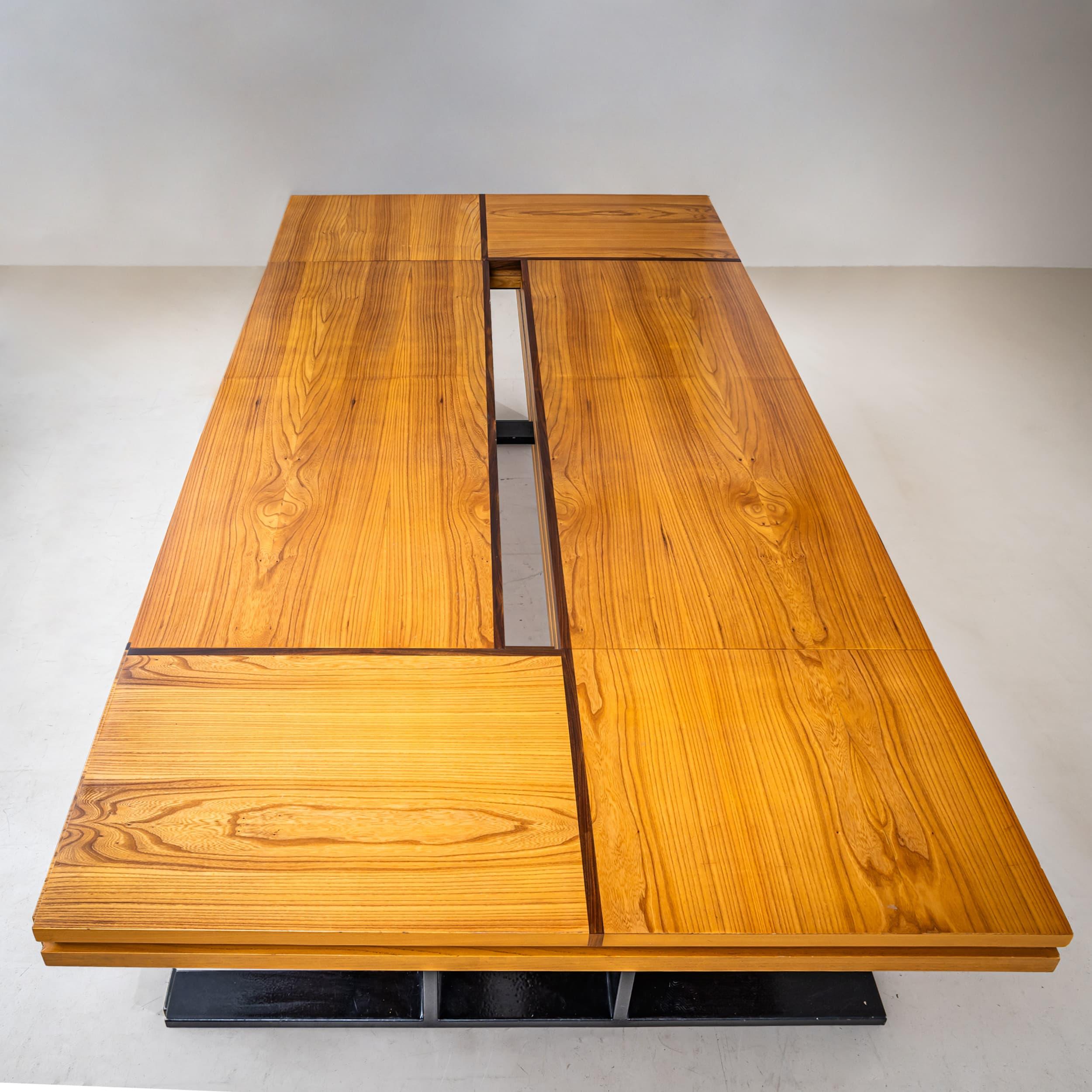 Metal Conference Table with Ten Chairs, Rome, 1960s For Sale