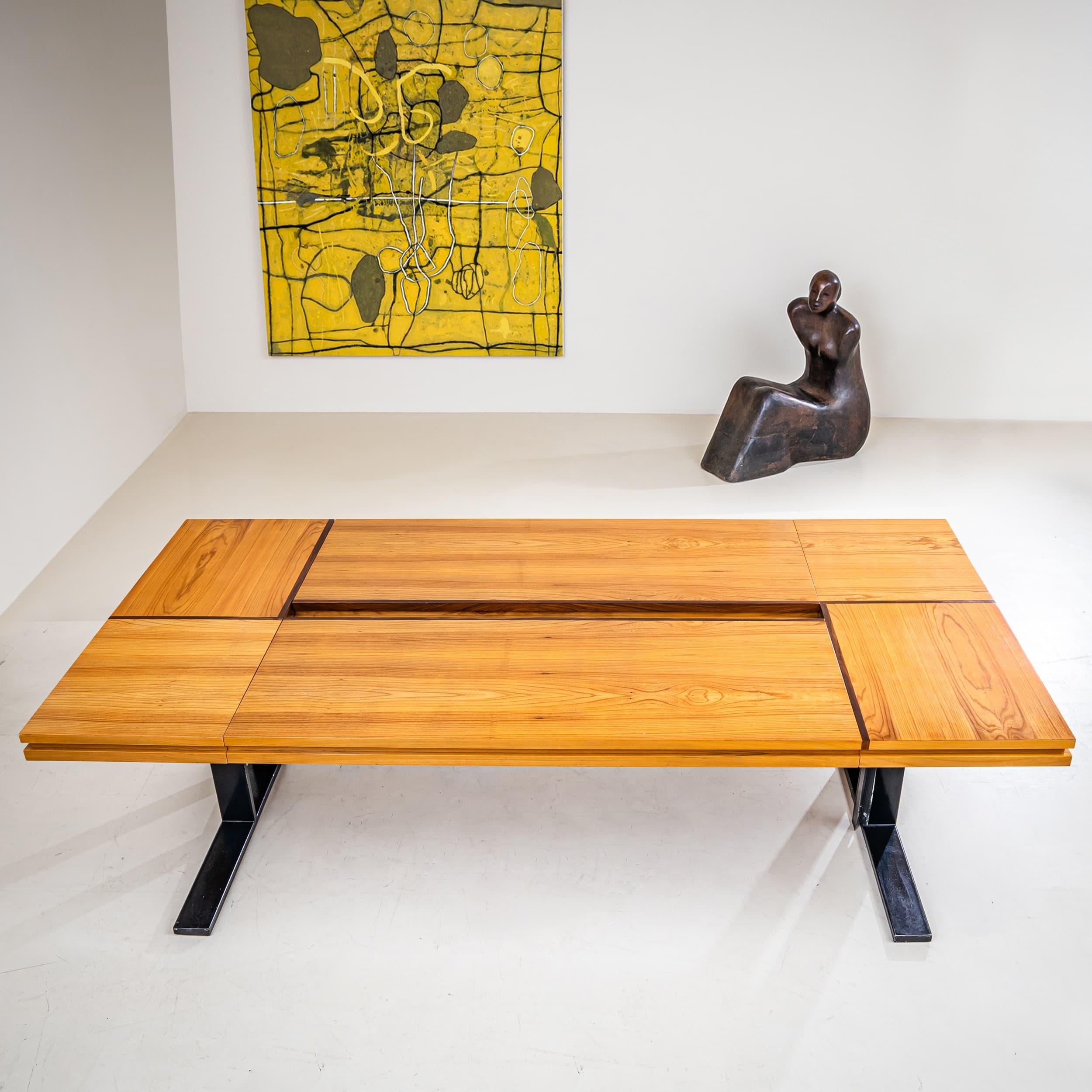 Conference Table with Ten Chairs, Rome, 1960s For Sale 1