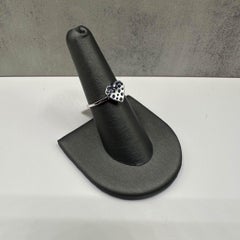 Confetti Heart Ring in 14kt White Gold - 0.27ctw Blue Sapphires, Size 6.5