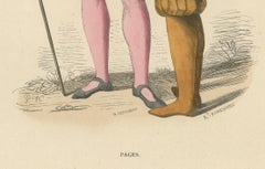 Confidants of the Court: The Royal Pages, Handcolored and Published in 1847