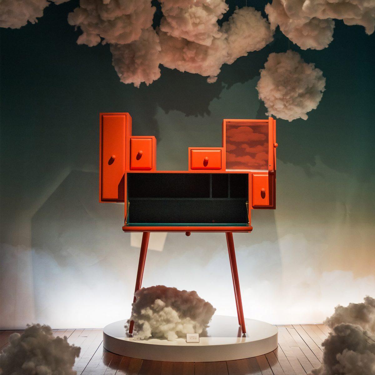 Painted Confidence of Cloud Writing Desk by Thomas Dariel