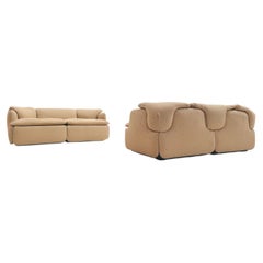 'Confidential' 2x 2-seater Sofas by Alberto Rosselli Saporiti