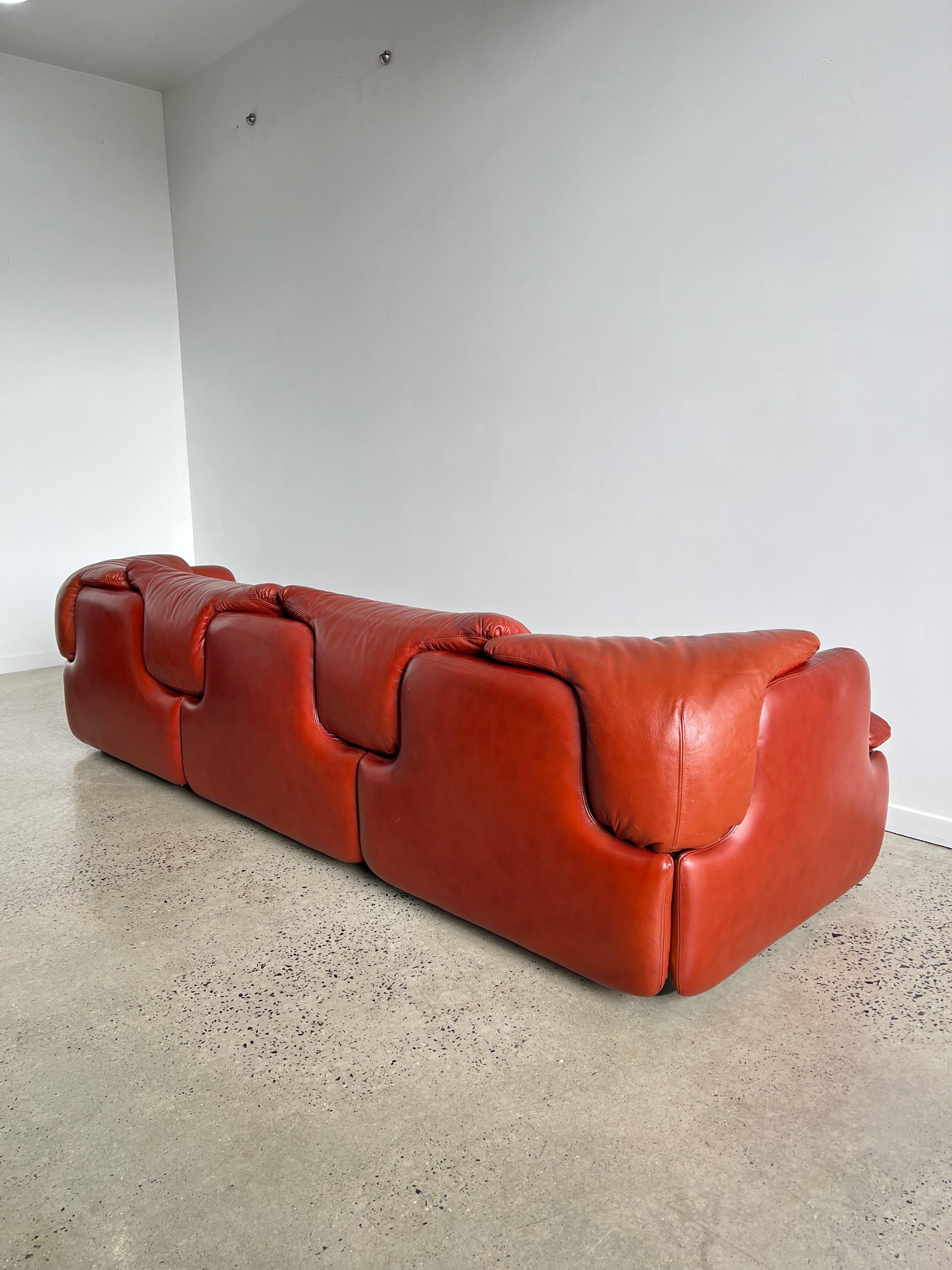 Leather Confidential Alberto Rosselli for Saporiti Set Sofa