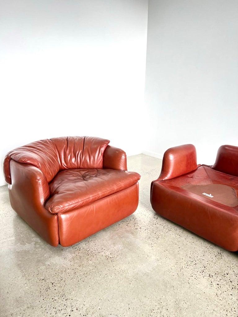 Confidential Alberto Rosselli for Saporiti Set Sofa For Sale 3