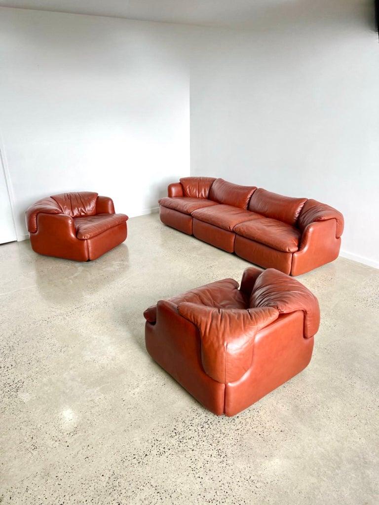 Confidential Alberto Rosselli for Saporiti Set Sofa For Sale 4