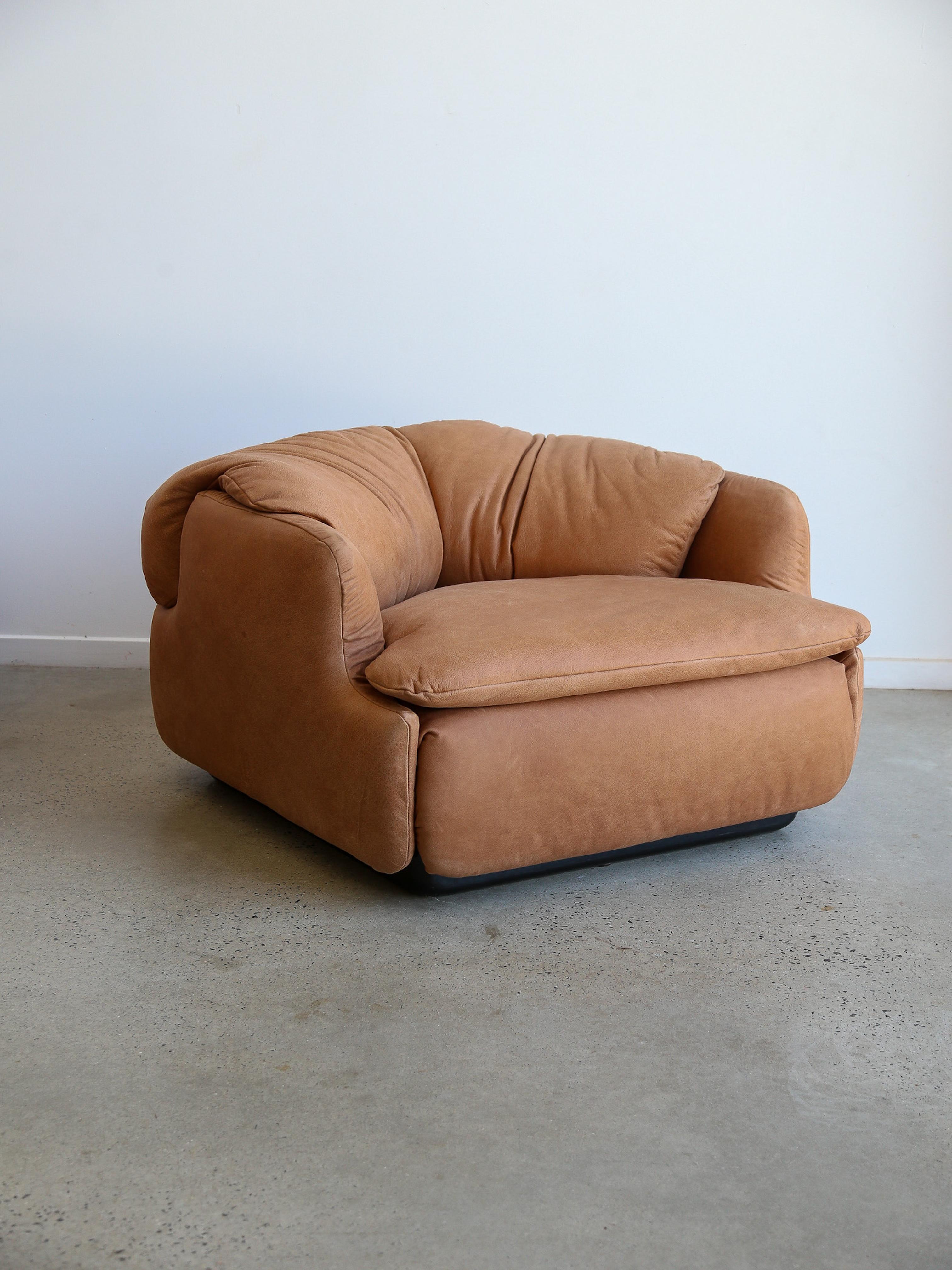Ensemble de deux fauteuils de confiance d'Alberto Rosselli pour Saporiti, 1970 en vente 3