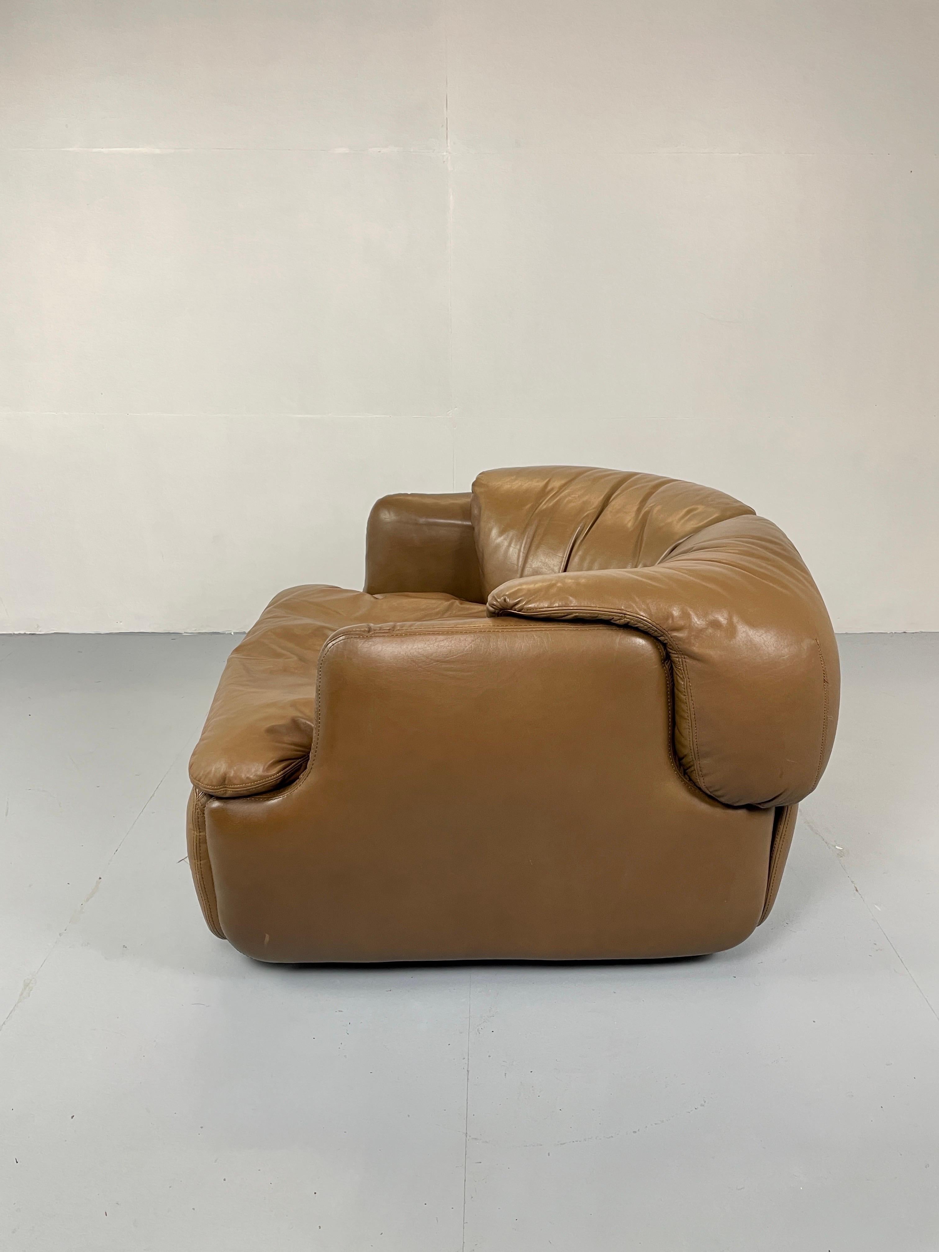 Leather Confidential Chair by Alberto Rosselli for Saporiti