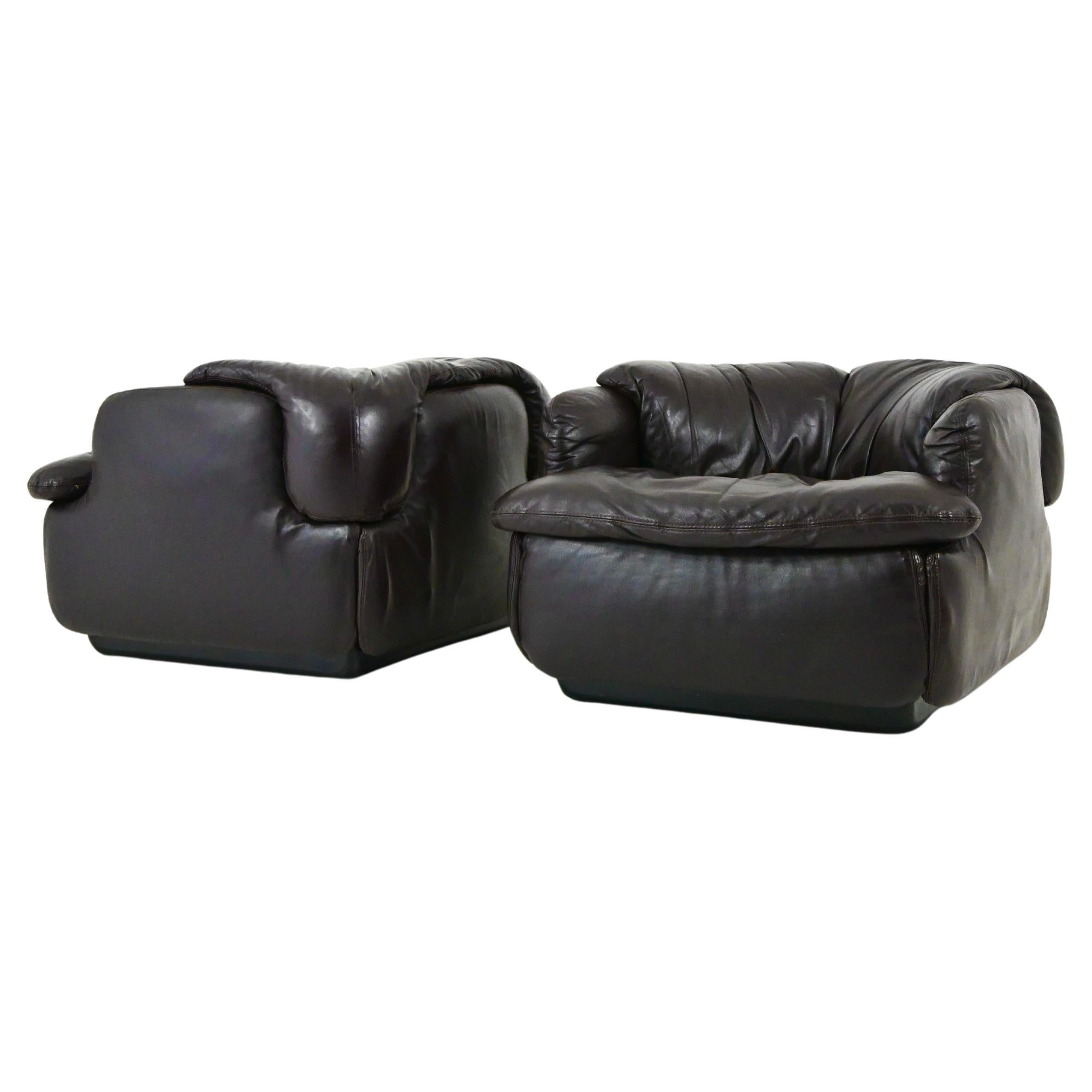 Chaises longues confidentielles d'Alberto Rosselli pour Saporiti Italia, 1970