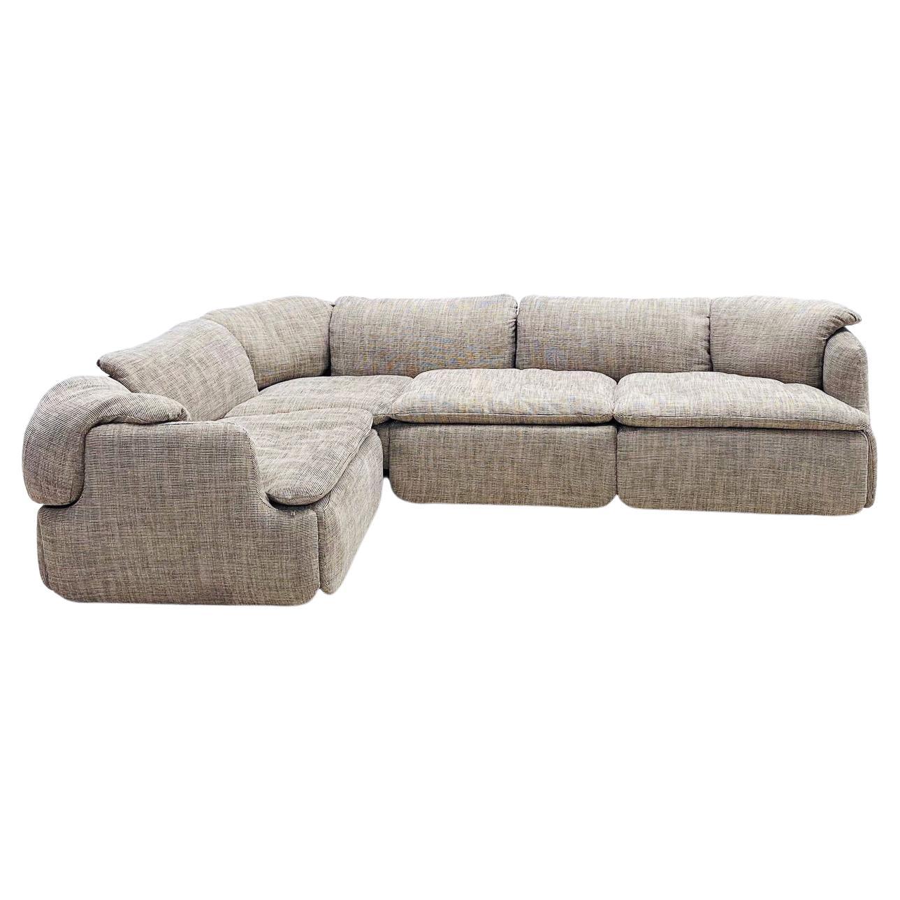 Confidential Sectional Sofa by Alberto Rosselli for Saporiti:: Italy:: 1970s