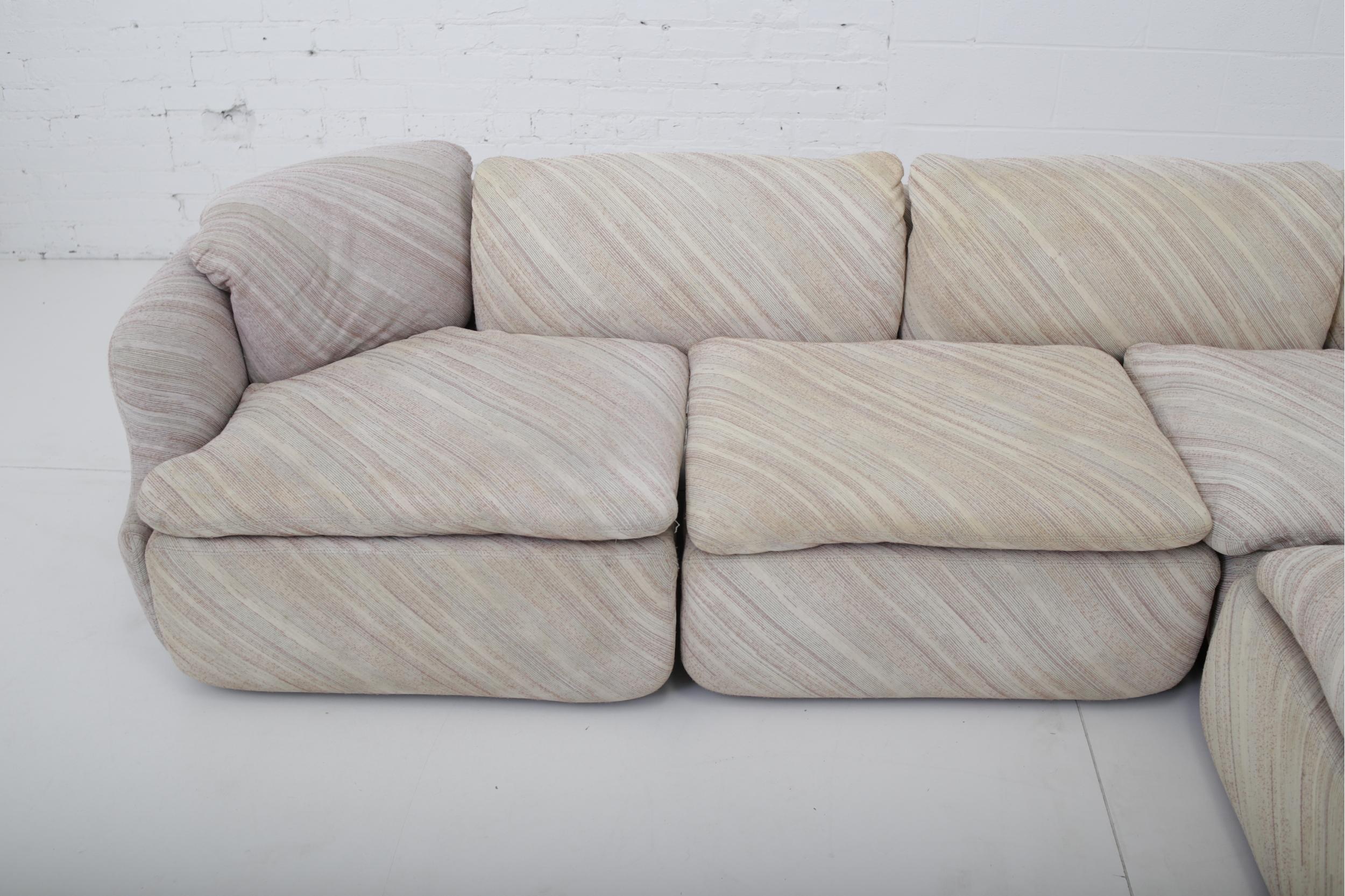 ‘Confidential” Sectional Sofa by Alberto Rosselli for Saporiti, Missoni Fabric 4