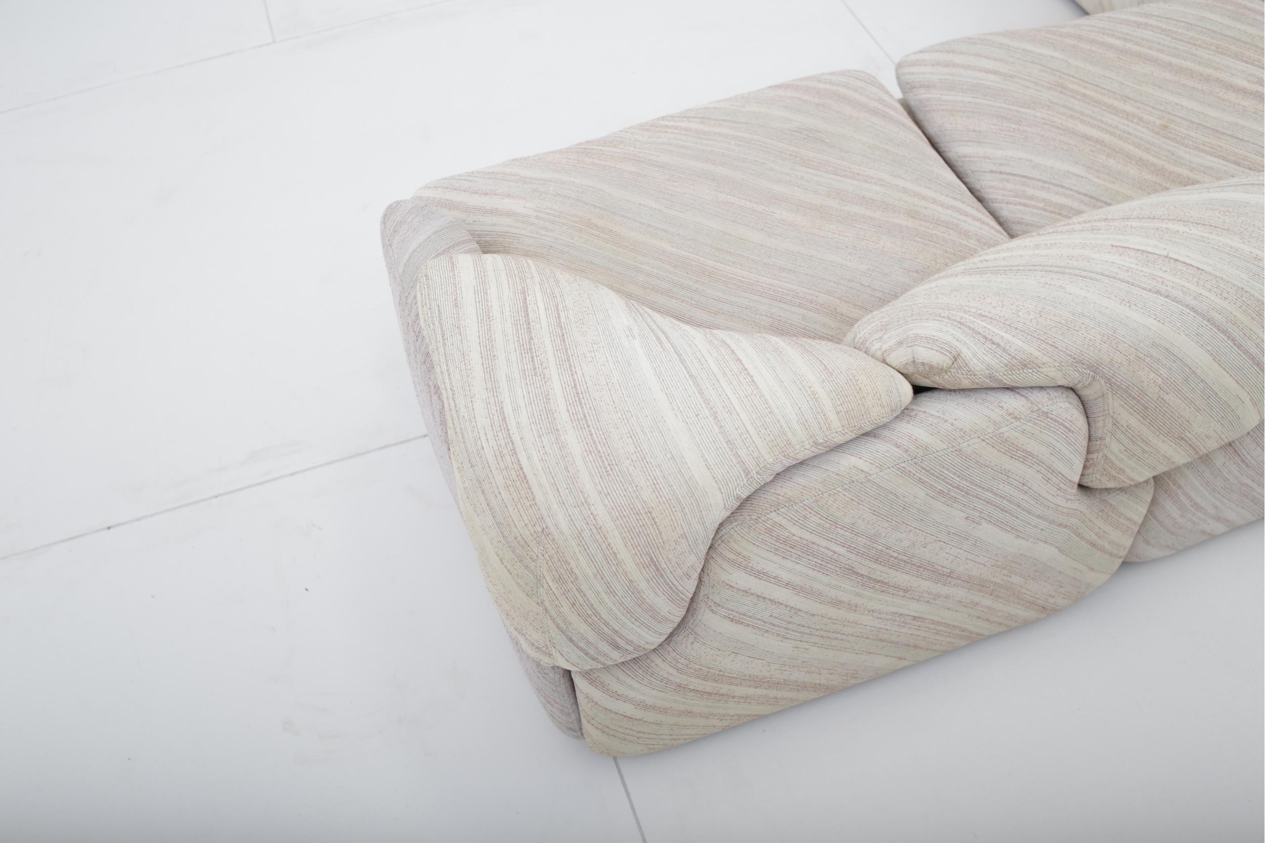 Mid-Century Modern ‘Confidential” Sectional Sofa by Alberto Rosselli for Saporiti, Missoni Fabric