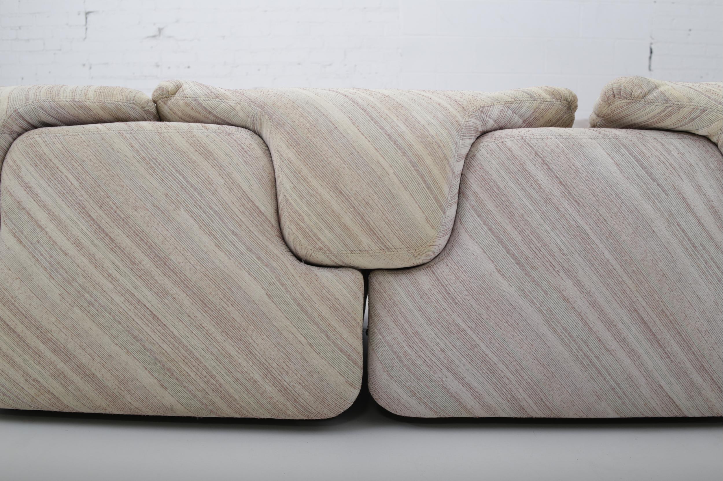 Late 20th Century ‘Confidential” Sectional Sofa by Alberto Rosselli for Saporiti, Missoni Fabric