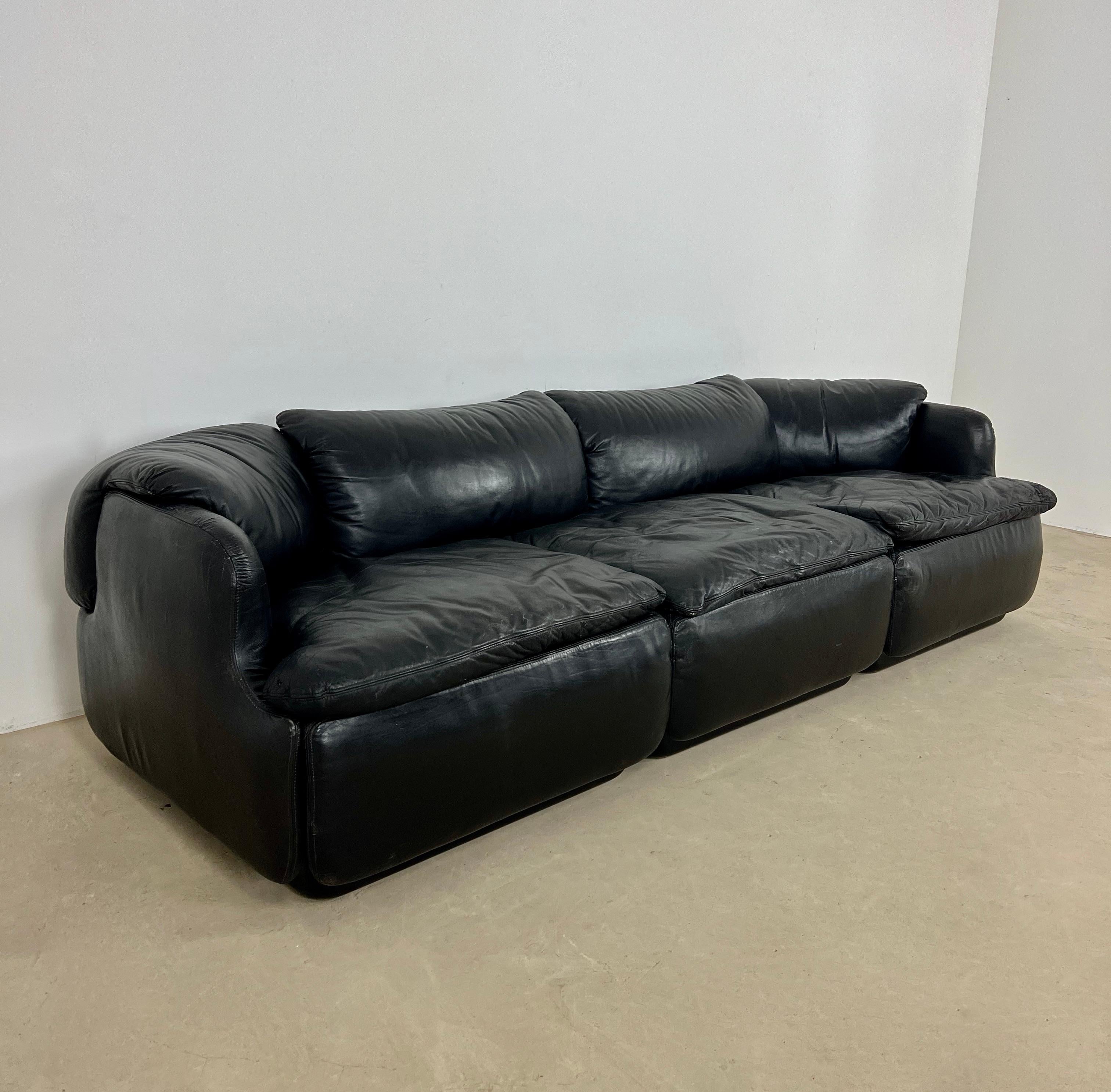 Confidential Sofa by Alberto Rosselli for Saporiti Italia In Good Condition In Lasne, BE
