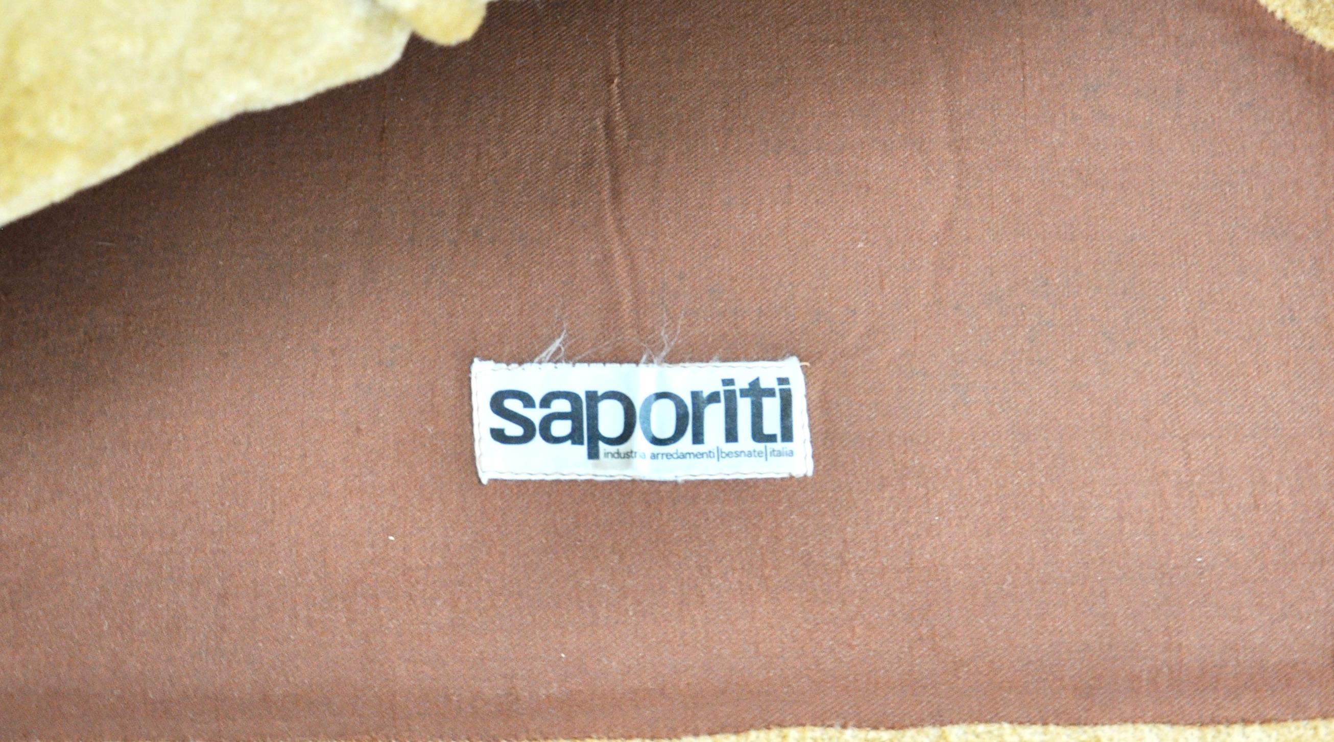 Confidential Sofa Set by Alberto Rosselli for Saporiti, 1970s For Sale 7