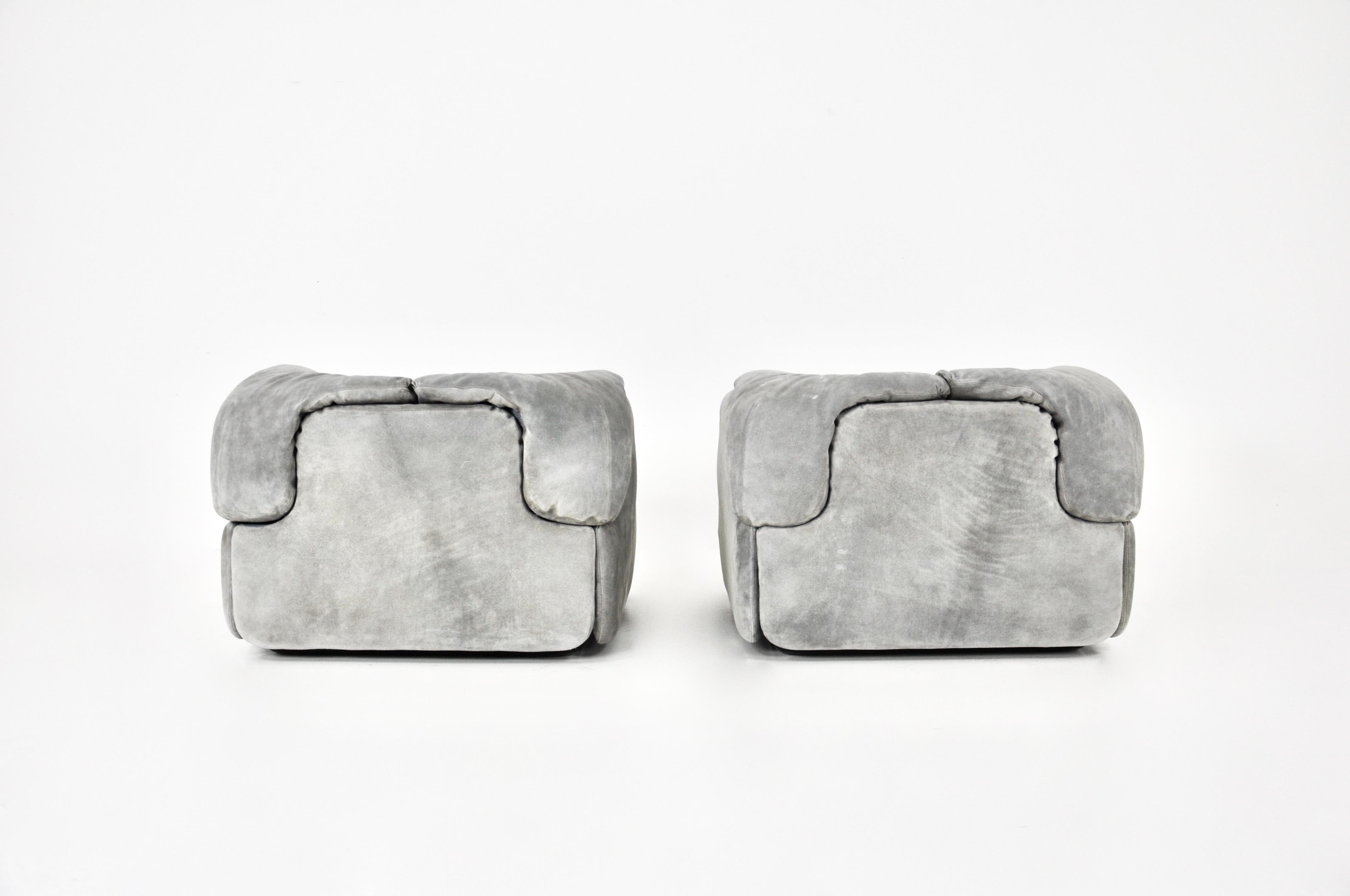 Confidential Sofa Set by Alberto Rosselli for Saporiti Italia, 1970s For Sale 4