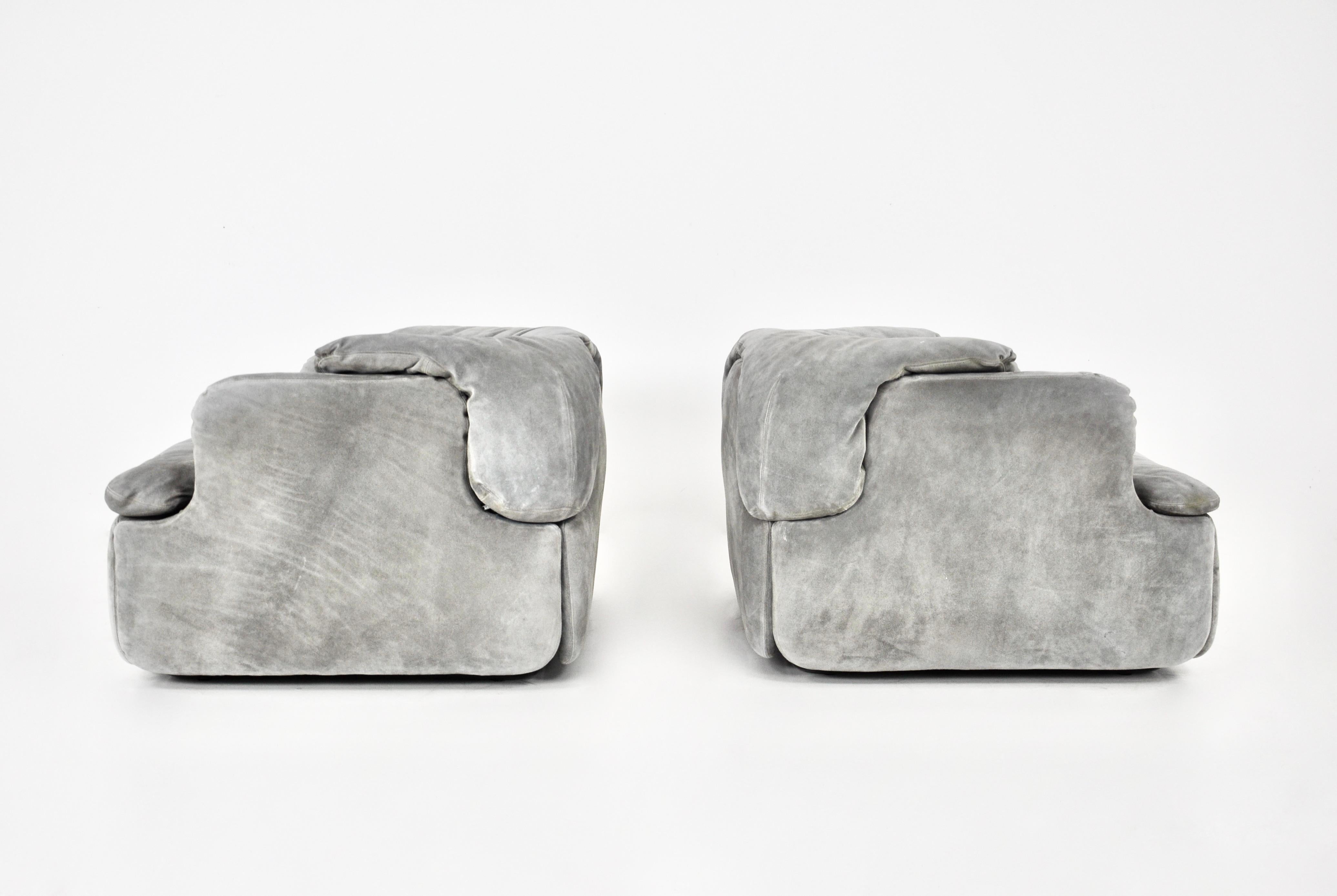 Confidential Sofa Set by Alberto Rosselli for Saporiti Italia, 1970s For Sale 5