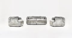 Conjunto de Sofá Confidencial de Alberto Rosselli para Saporiti Italia, años 70