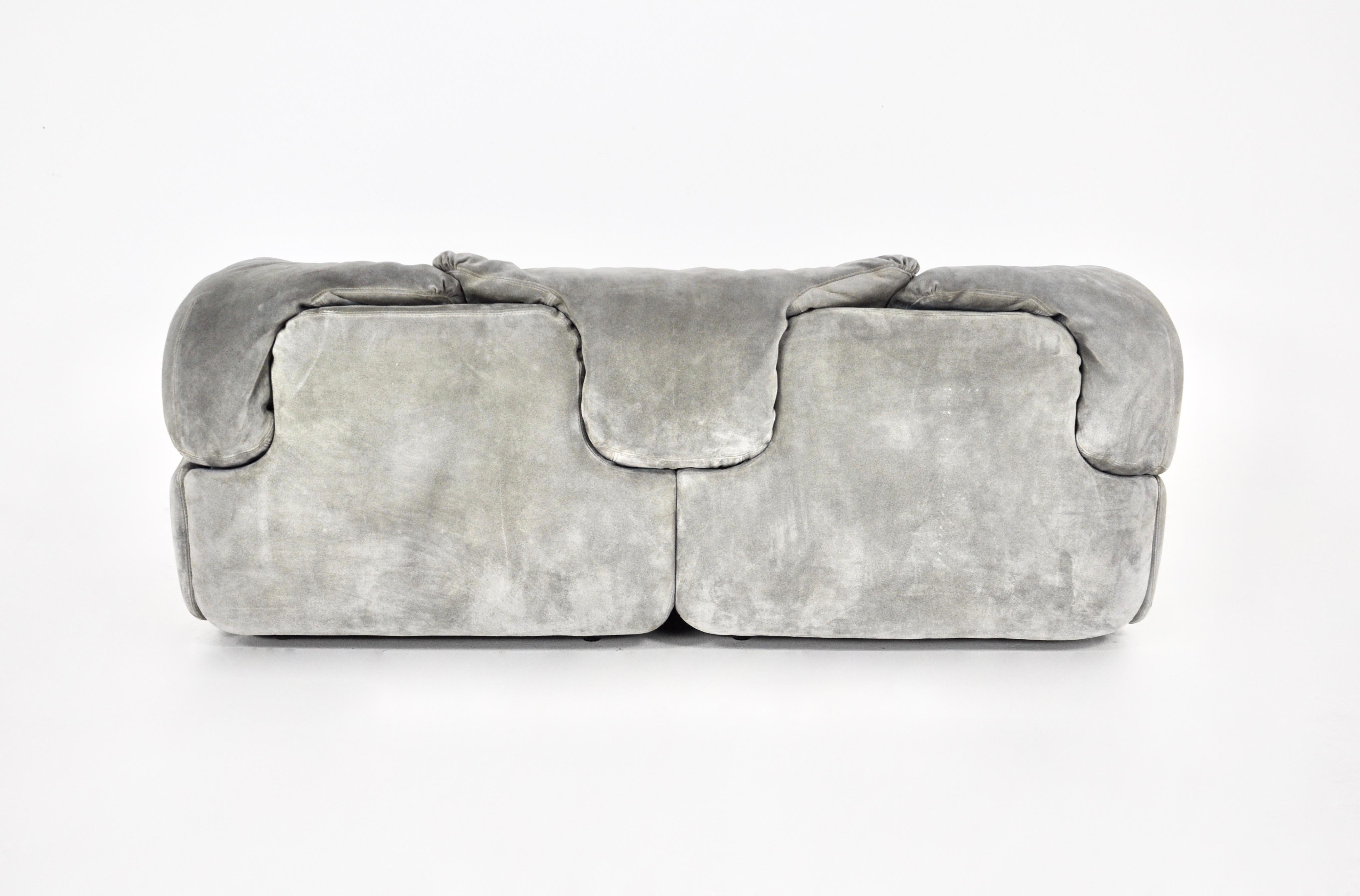 Late 20th Century Confidential Sofa Set by Alberto Rosselli for Saporiti Italia, 1970s For Sale