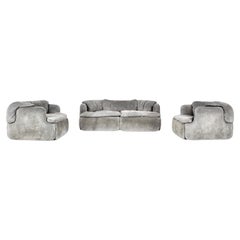 Confidential Sofa-Set von Alberto Rosselli für Saporiti Italia, 1970er Jahre