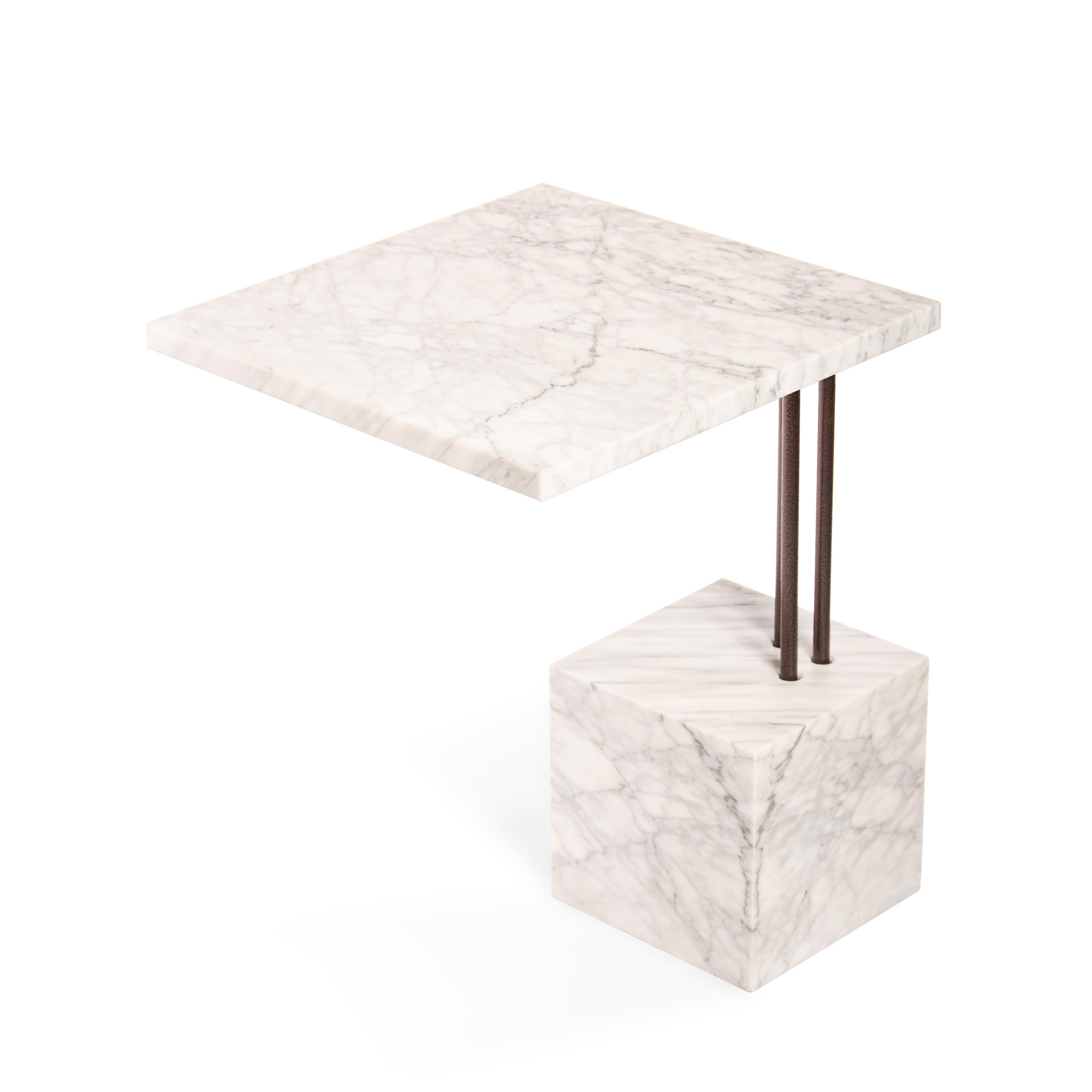 Stainless Steel Configurable Geometry III Side Table by Sten Studio, REP by Tuleste Factory For Sale