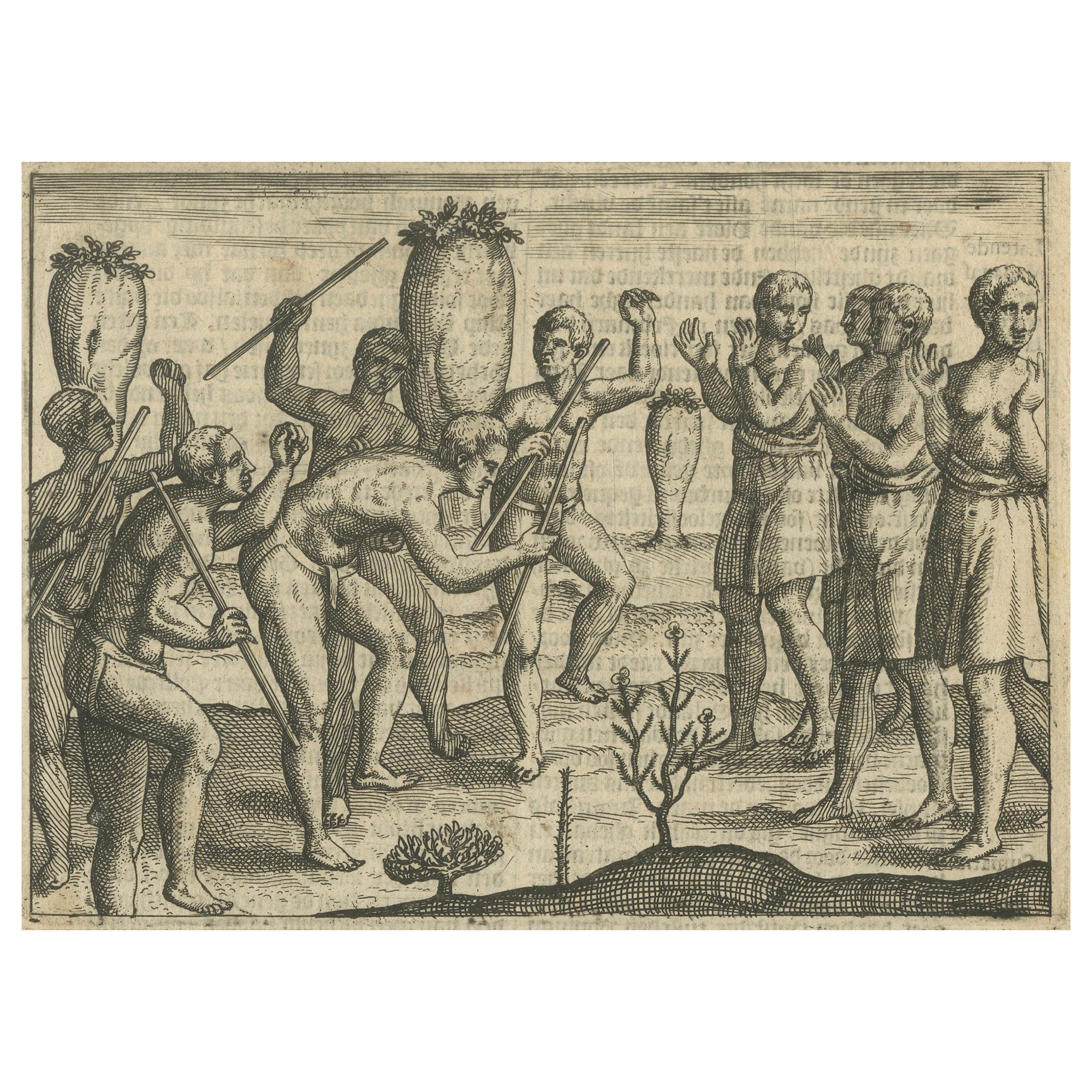 Conflict Between Island Natives, from Pontanus’ History of Amsterdam, 1611