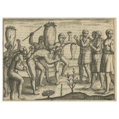 Conflict Between Island Natives, from Pontanus’ History of Amsterdam, 1611