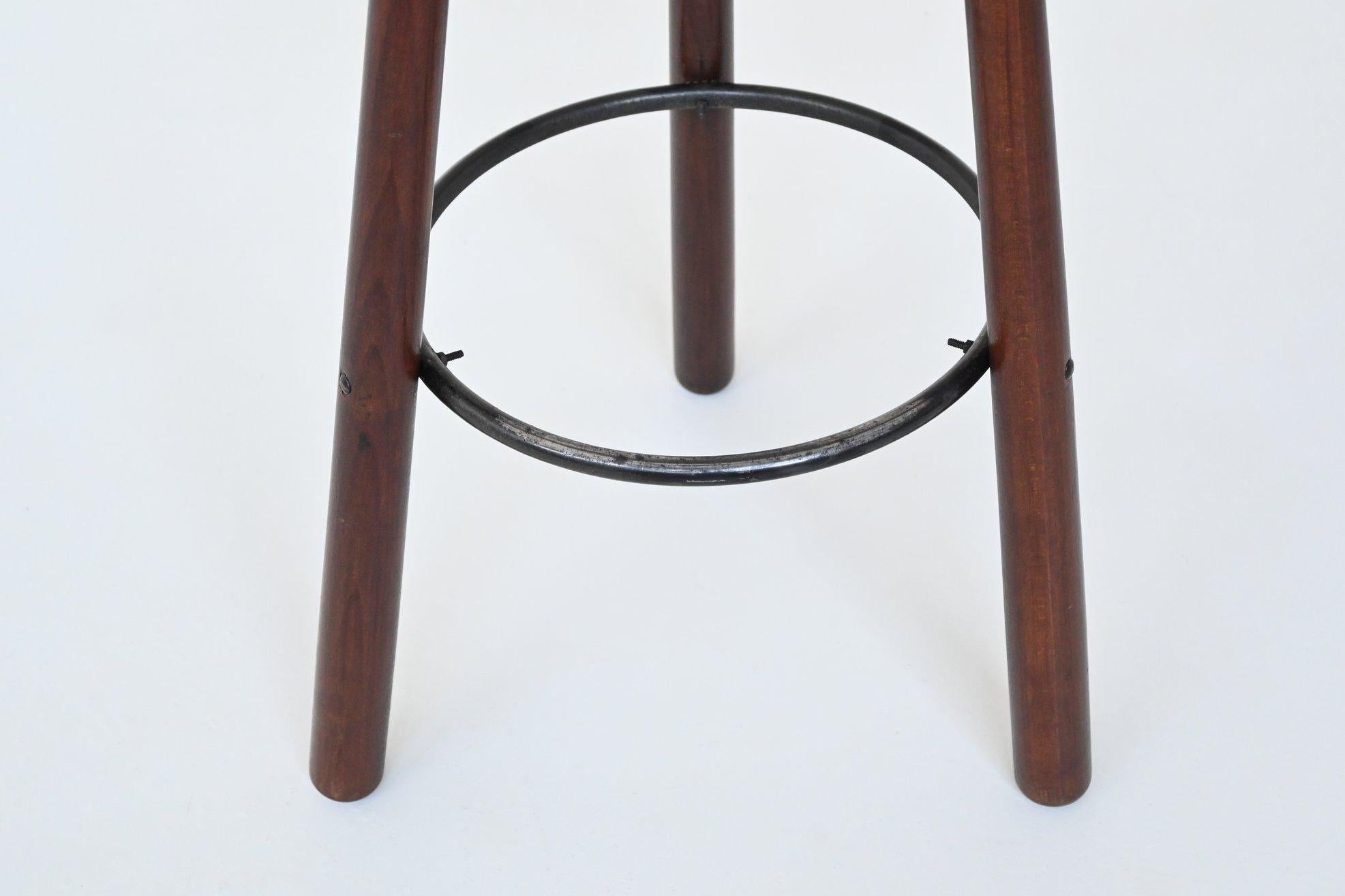 Confonorm six “Marbella” brutalist bar stools Spain 1970 8