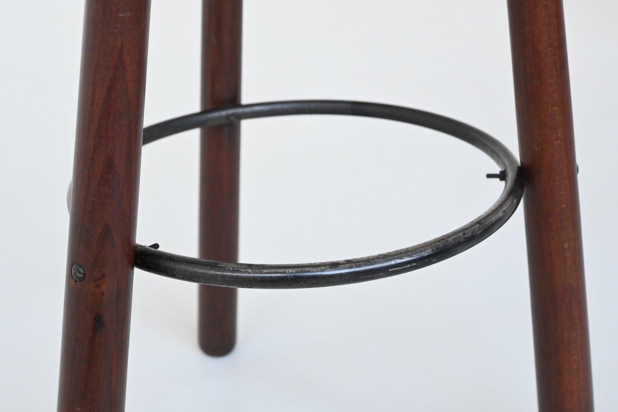 Confonorm six “Marbella” brutalist bar stools Spain 1970 9