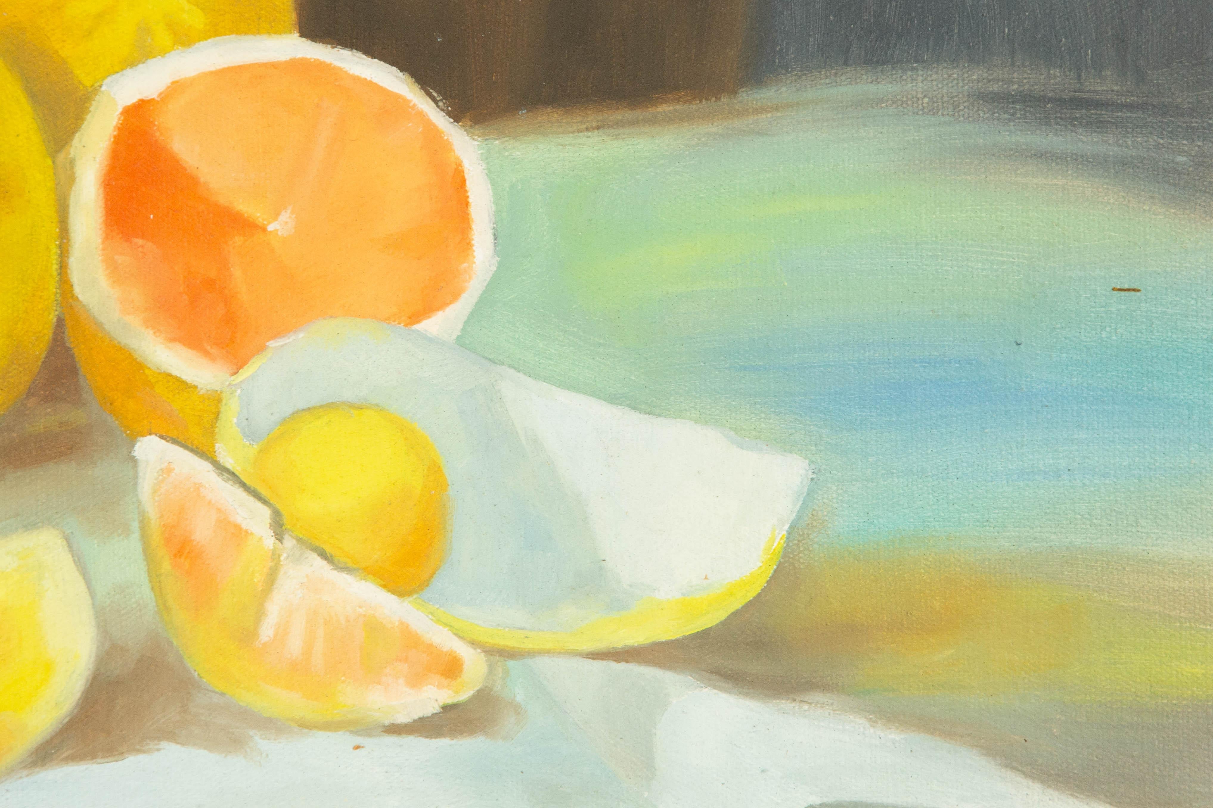 Cong Li Still Life Original Oil On Canvas 