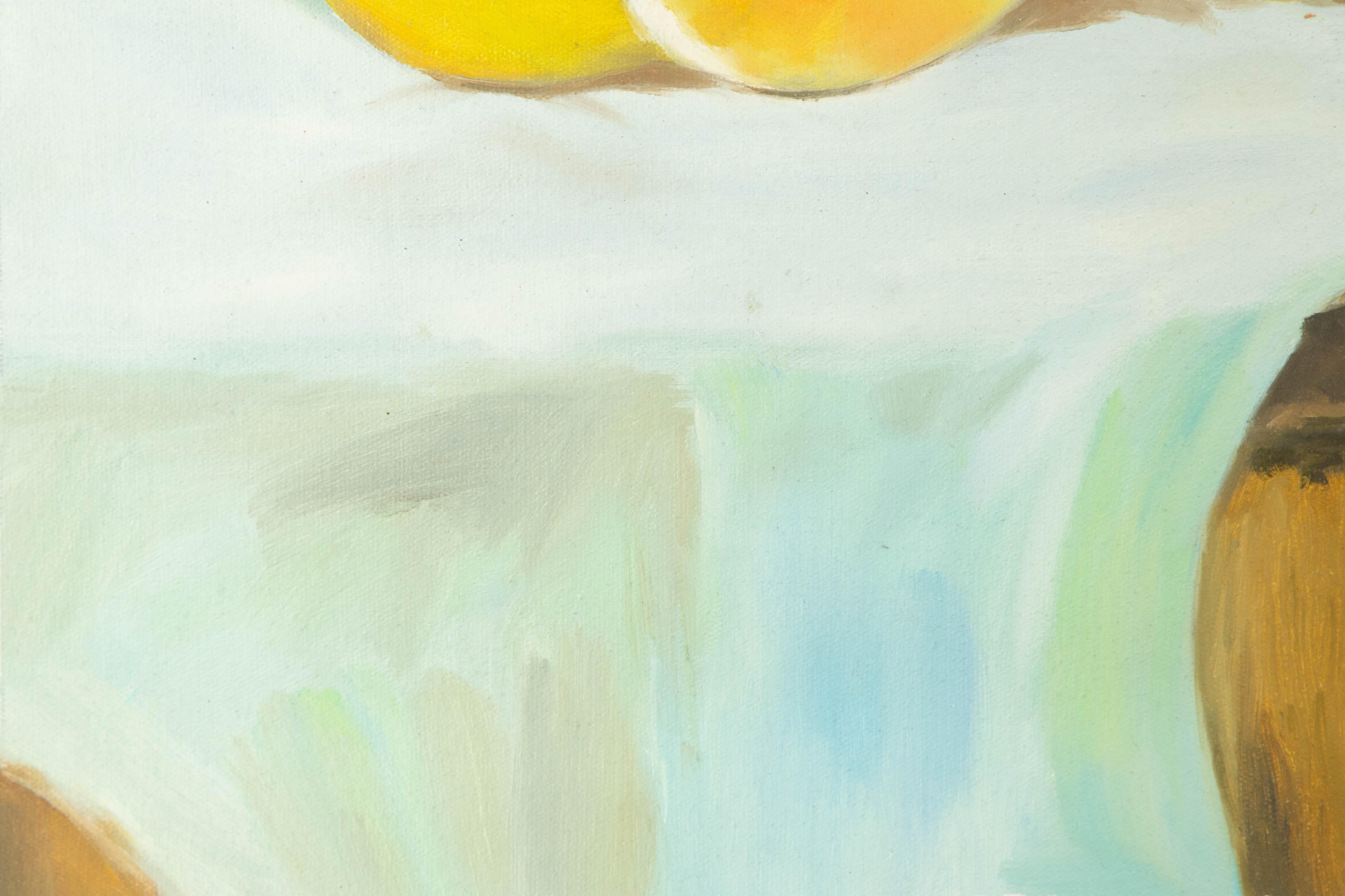 Cong Li Still Life Original Oil On Canvas 