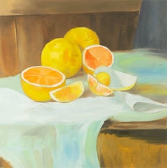 Cong Li Still Life Original Oil On Canvas "Citrus"