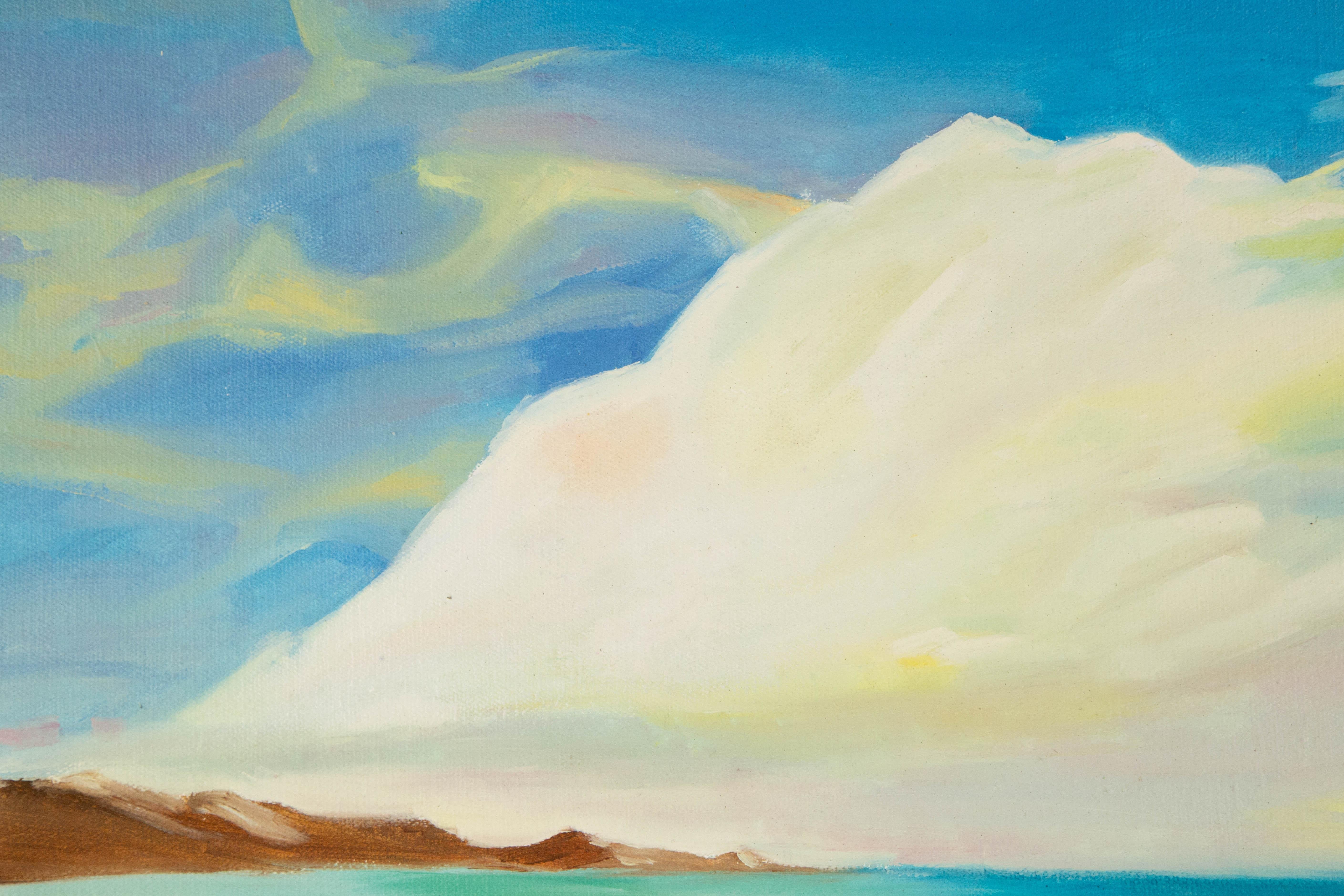 Cong Li Waterscape Original Oil On Canvas 