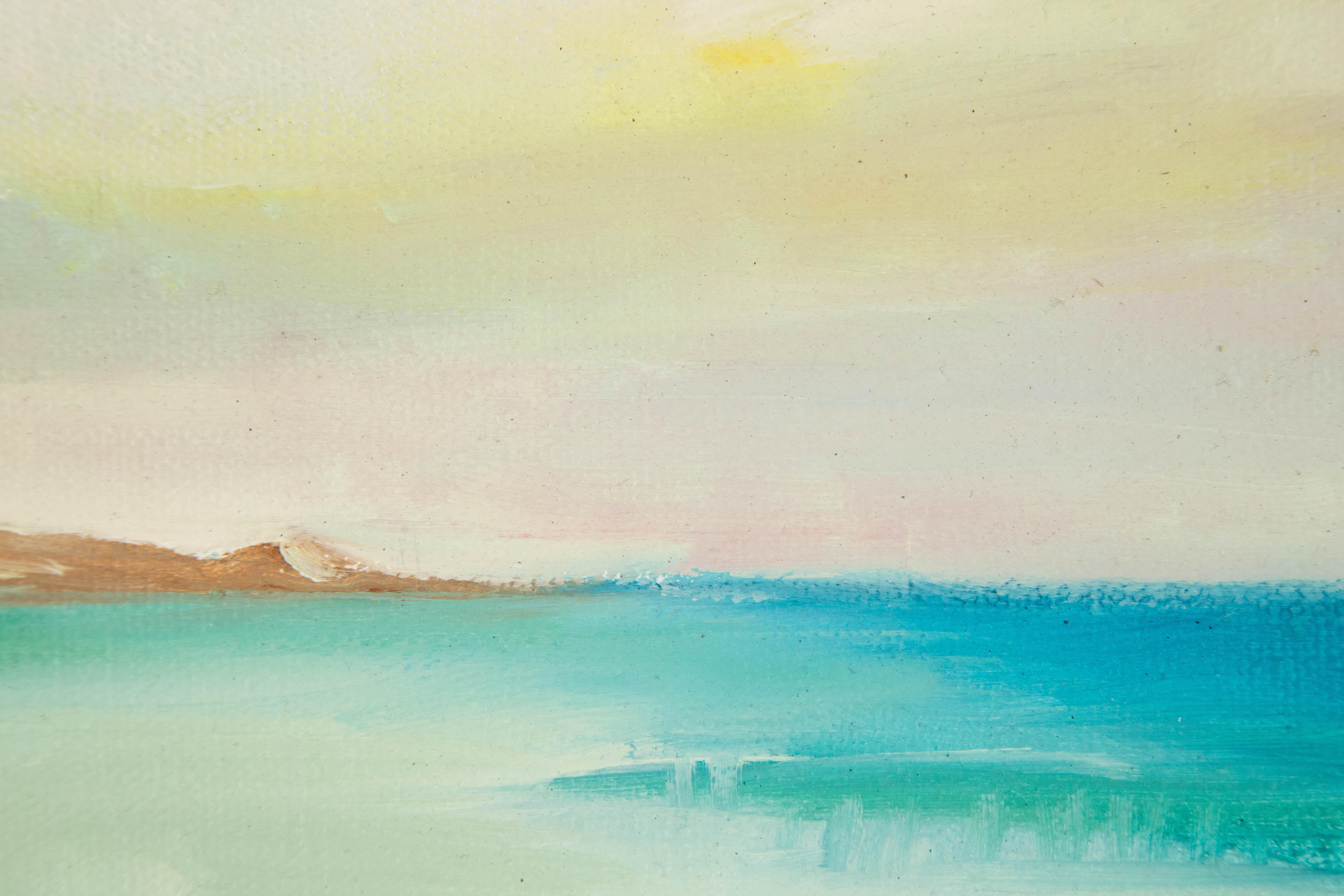 Cong Li Waterscape Original Oil On Canvas 