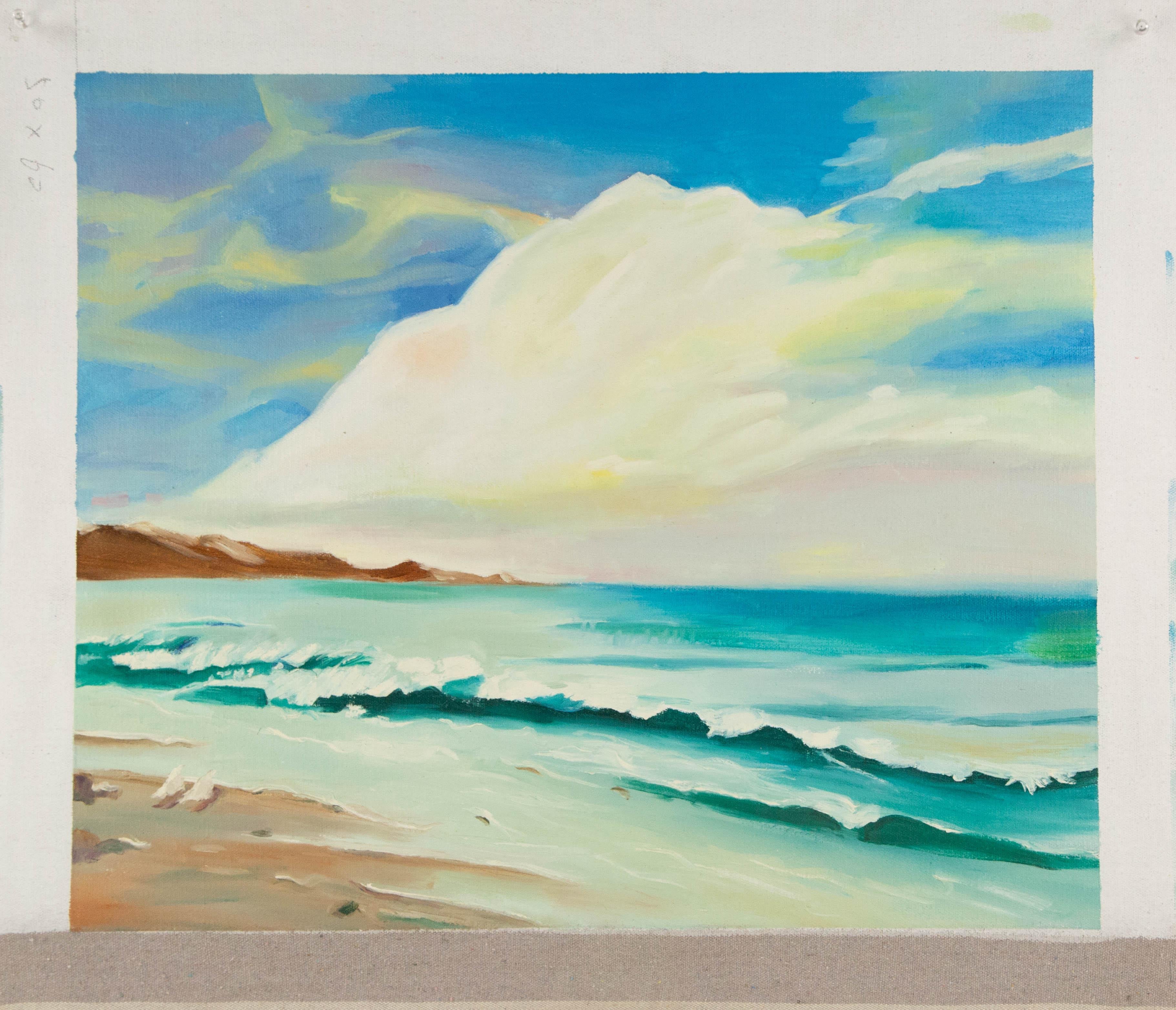 Cong Li Waterscape Original Oil On Canvas 