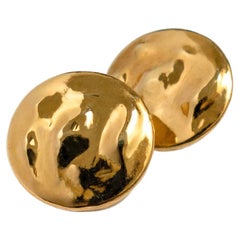 Cong Yu 18kt Gold Vermeil Medium Statement Organic Round Stud Earrings