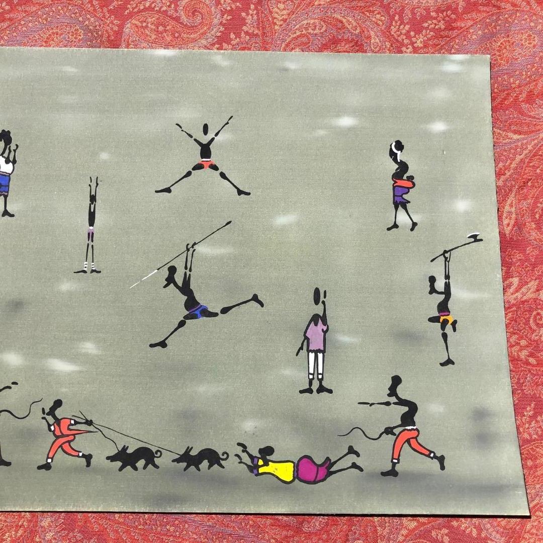 Congolese Congo Artist Rene Bokoko Imaginative  African Human Gouache
