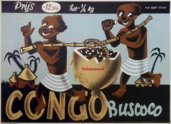 Affiche originale « Congo Buscoco Chocolate », 1930