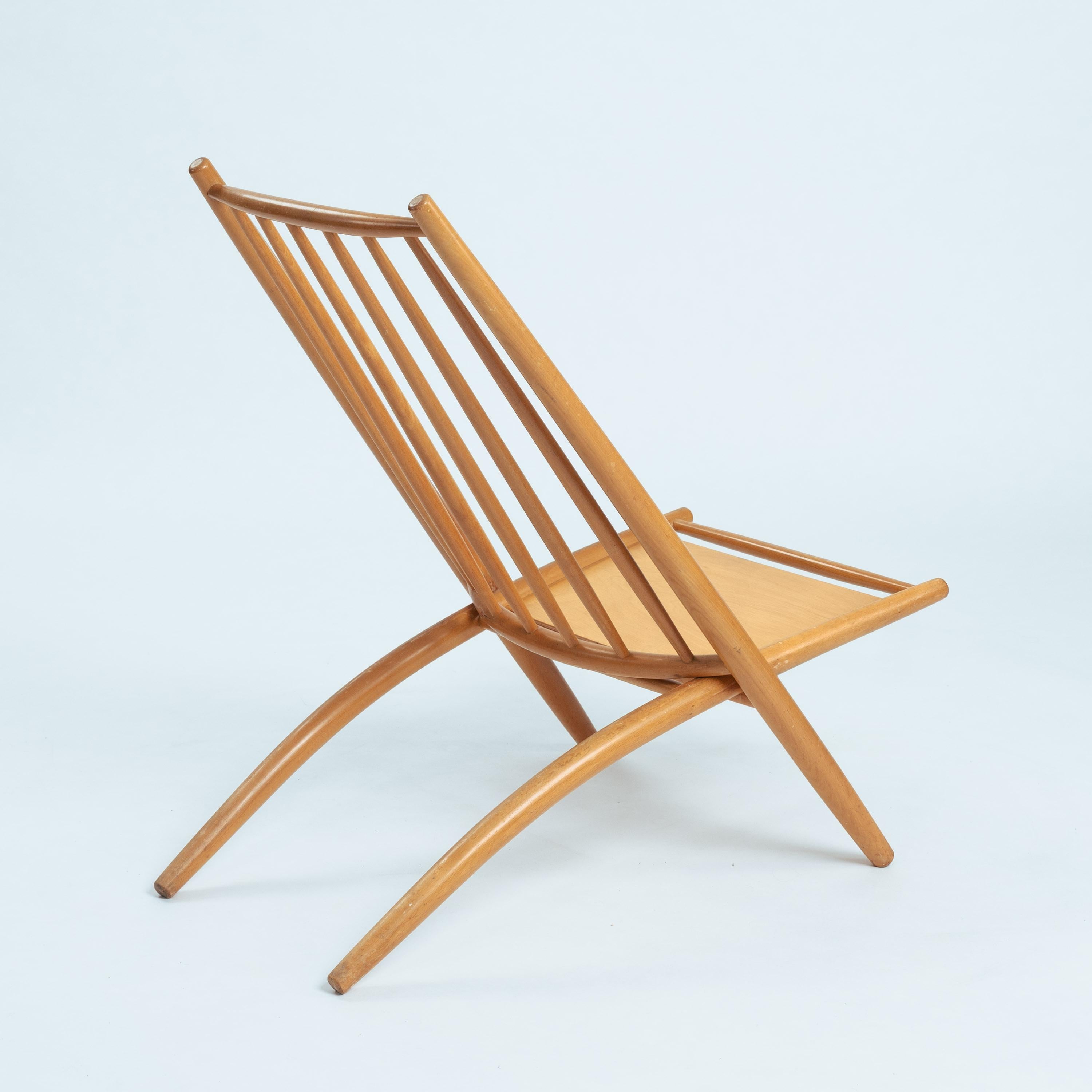 Kongo-Stuhl von Alf Svensson für Bra Bohag, Schweden, 1952 im Zustand „Gut“ im Angebot in Zevenaar, NL