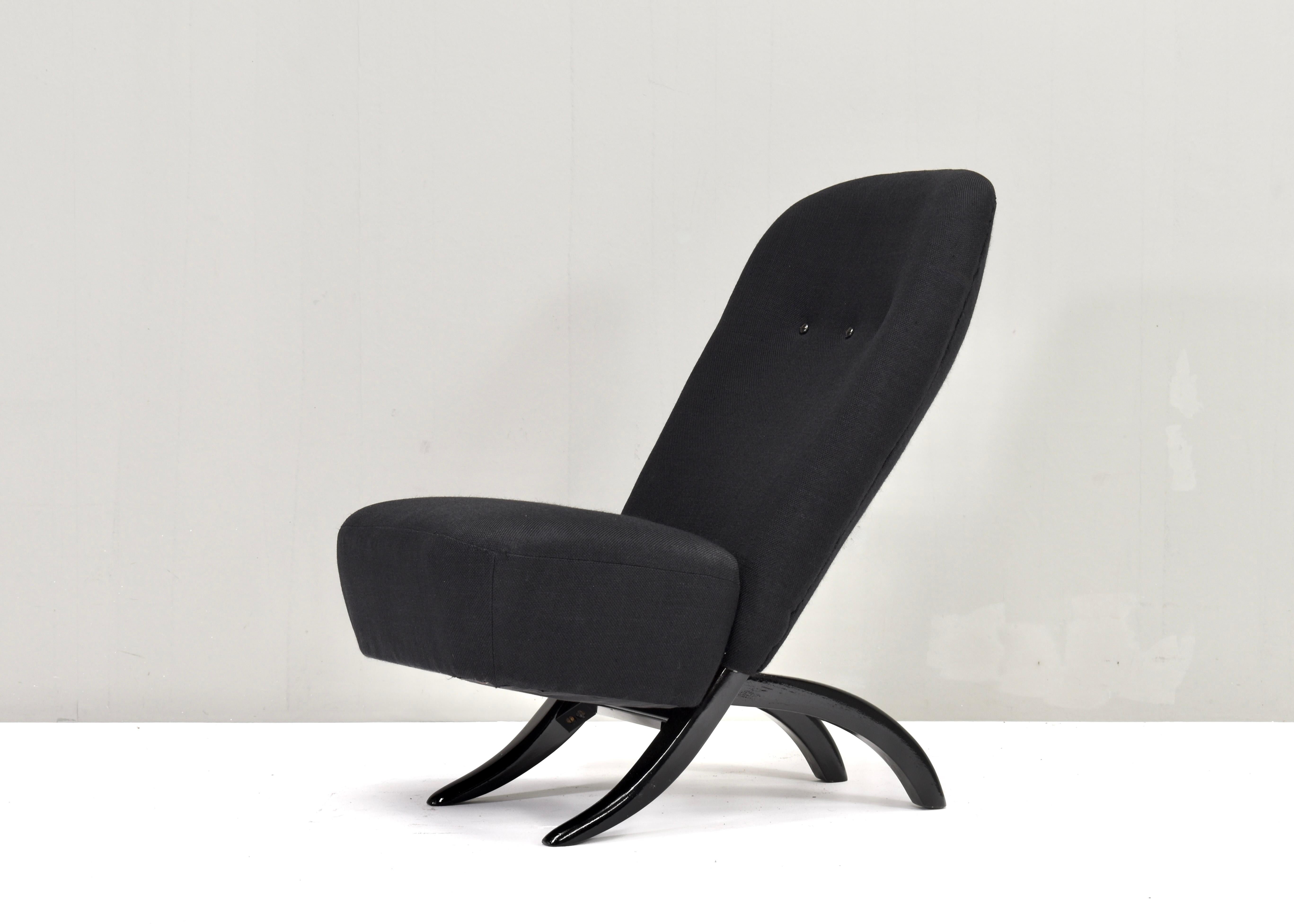 Mid-Century Modern Chaise Congo par Theo Ruth pour ARTIFORT, Pays-Bas - 1952 en vente