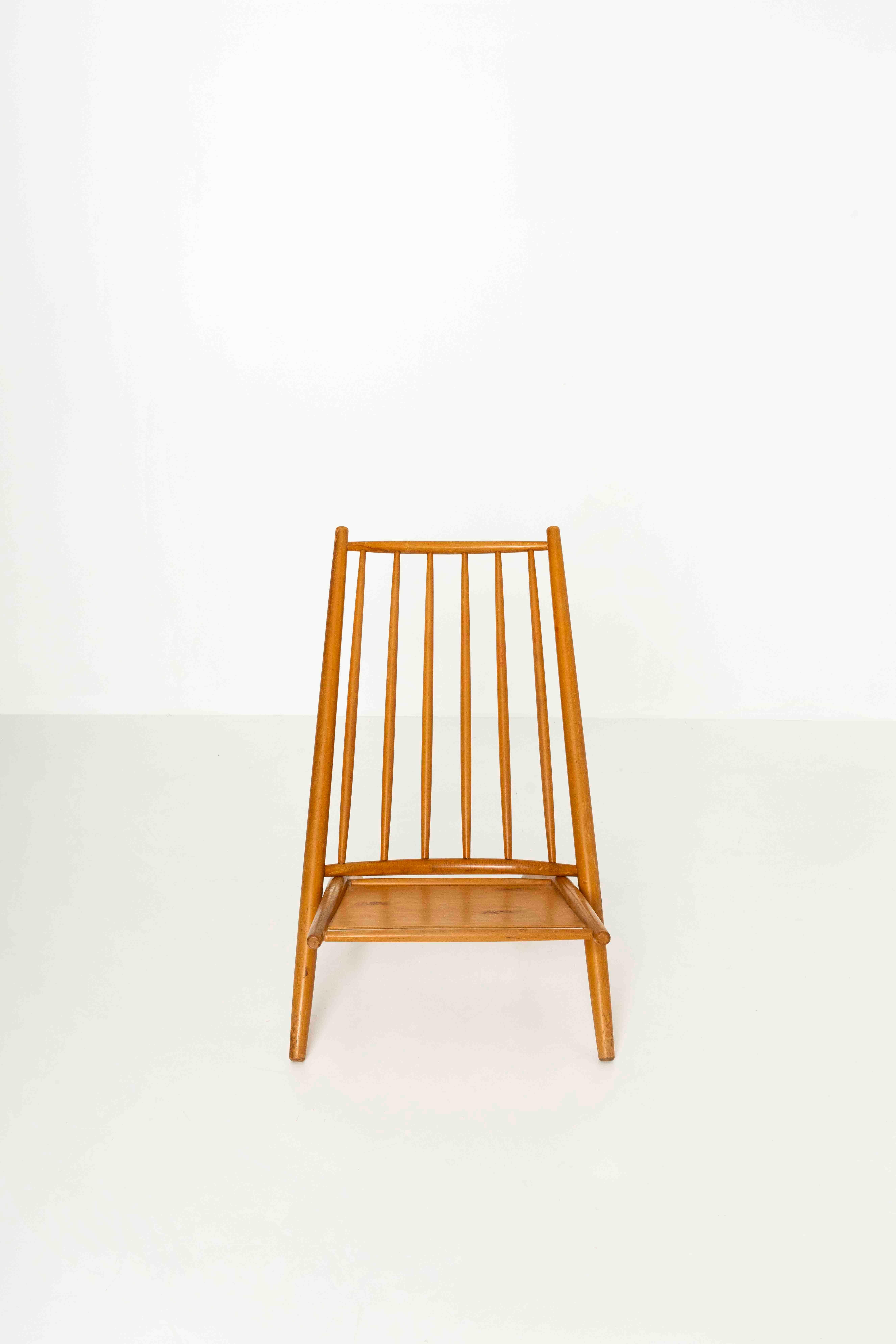 Scandinavian Modern Congo Chair in Birch by Ilmari Tapiovaara for Asko, Finland, 1960s For Sale