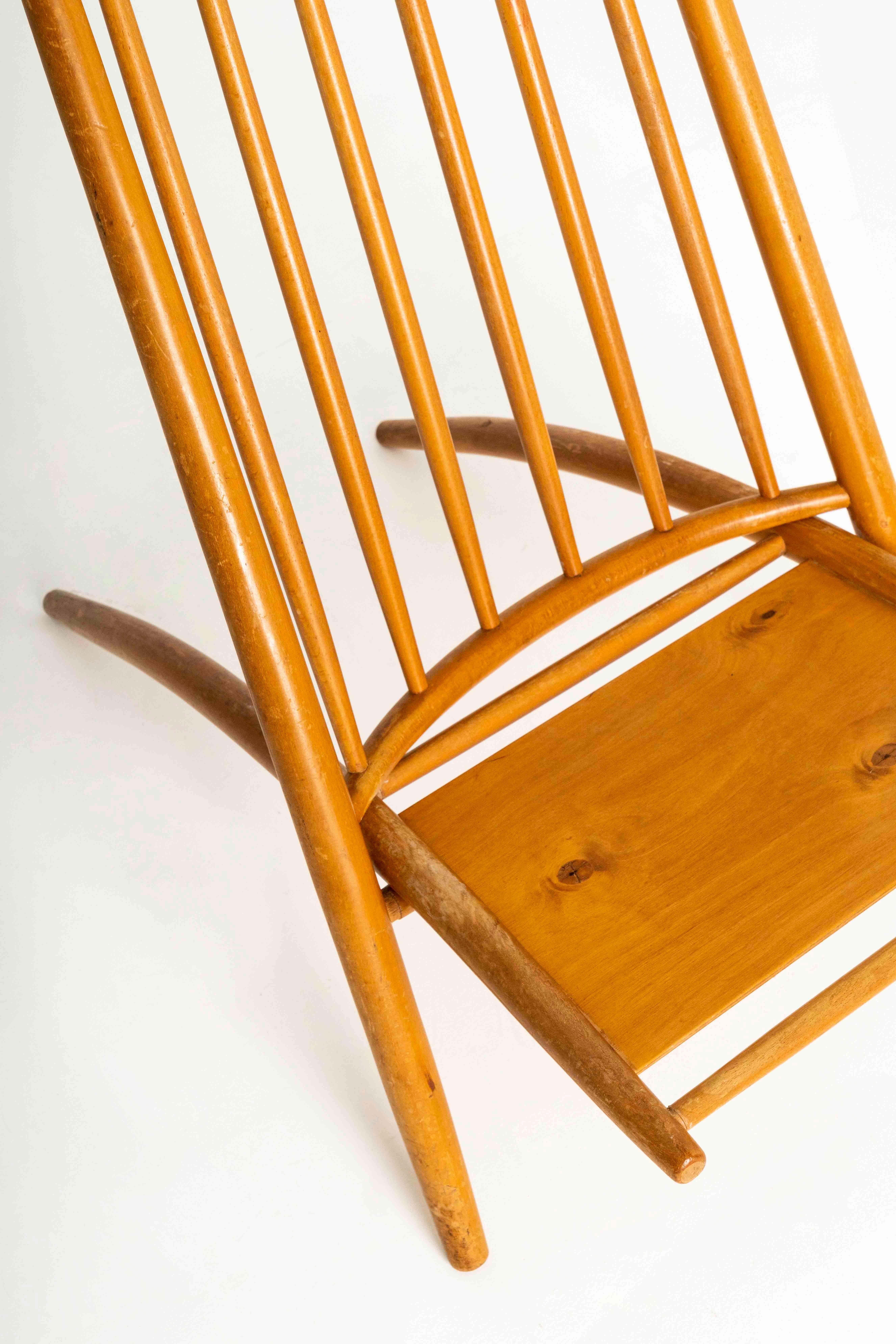 Congo Chair in Birch by Ilmari Tapiovaara for Asko, Finland, 1960s In Fair Condition For Sale In Hellouw, NL