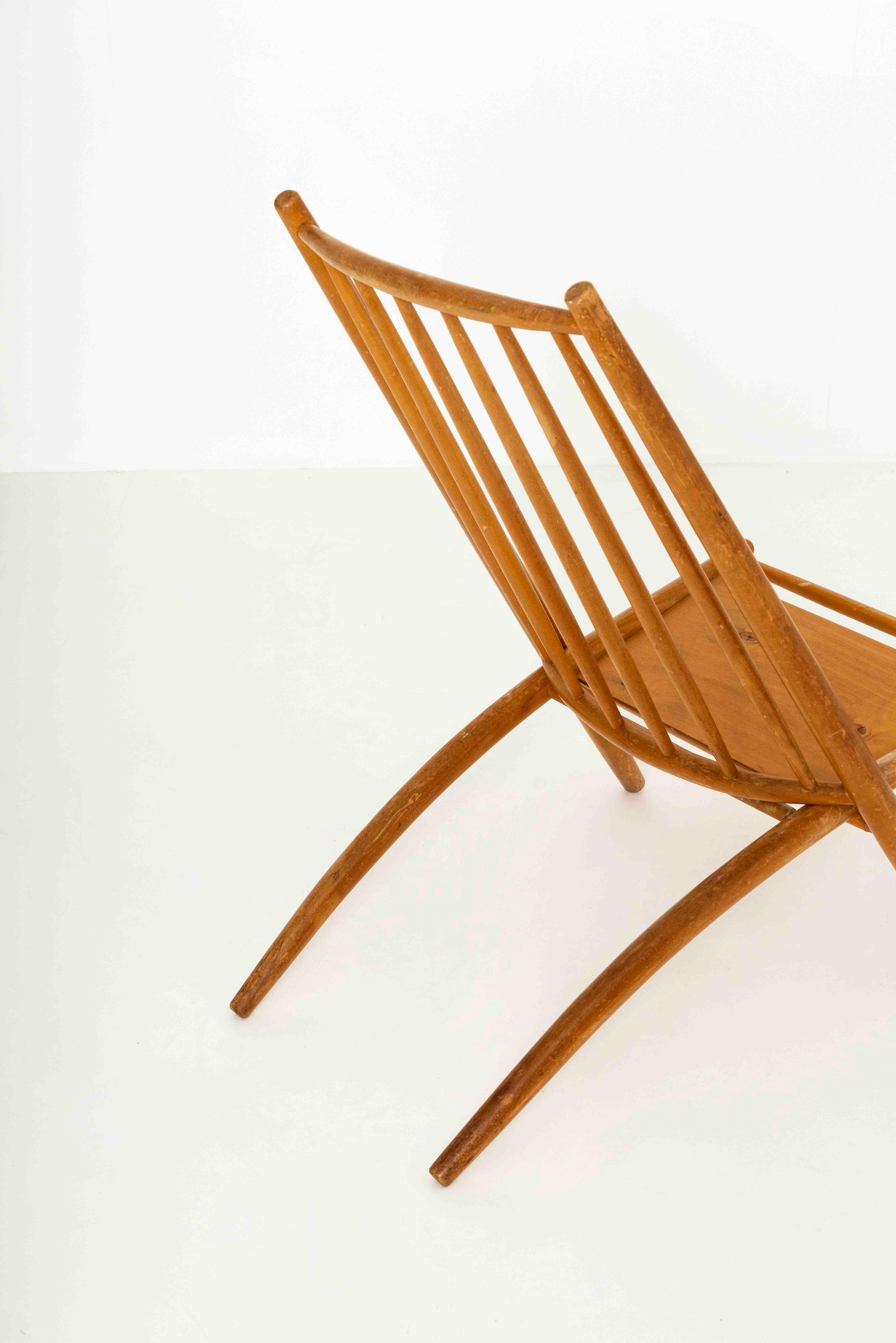 Congo Chair in Birch by Ilmari Tapiovaara for Asko, Finland, 1960s For Sale 3